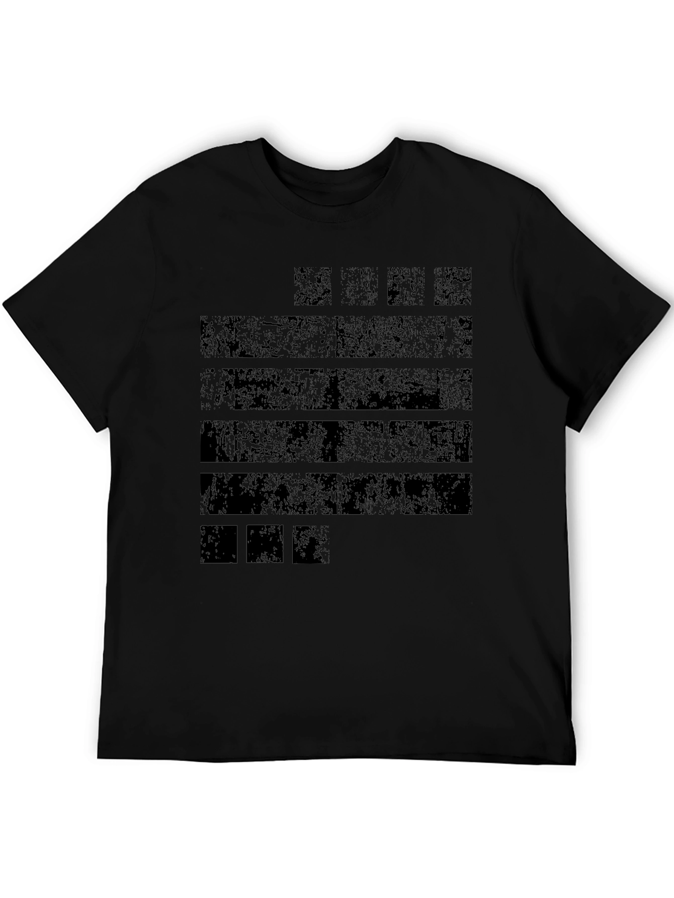 Distressed Graphic Black T-Shirt