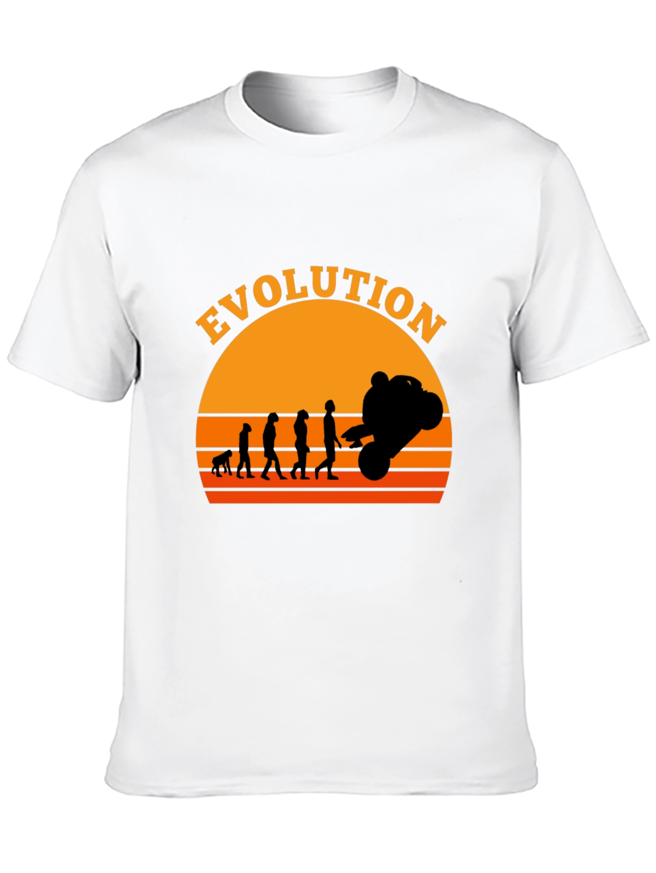 Evolution of Moto Black T-Shirt