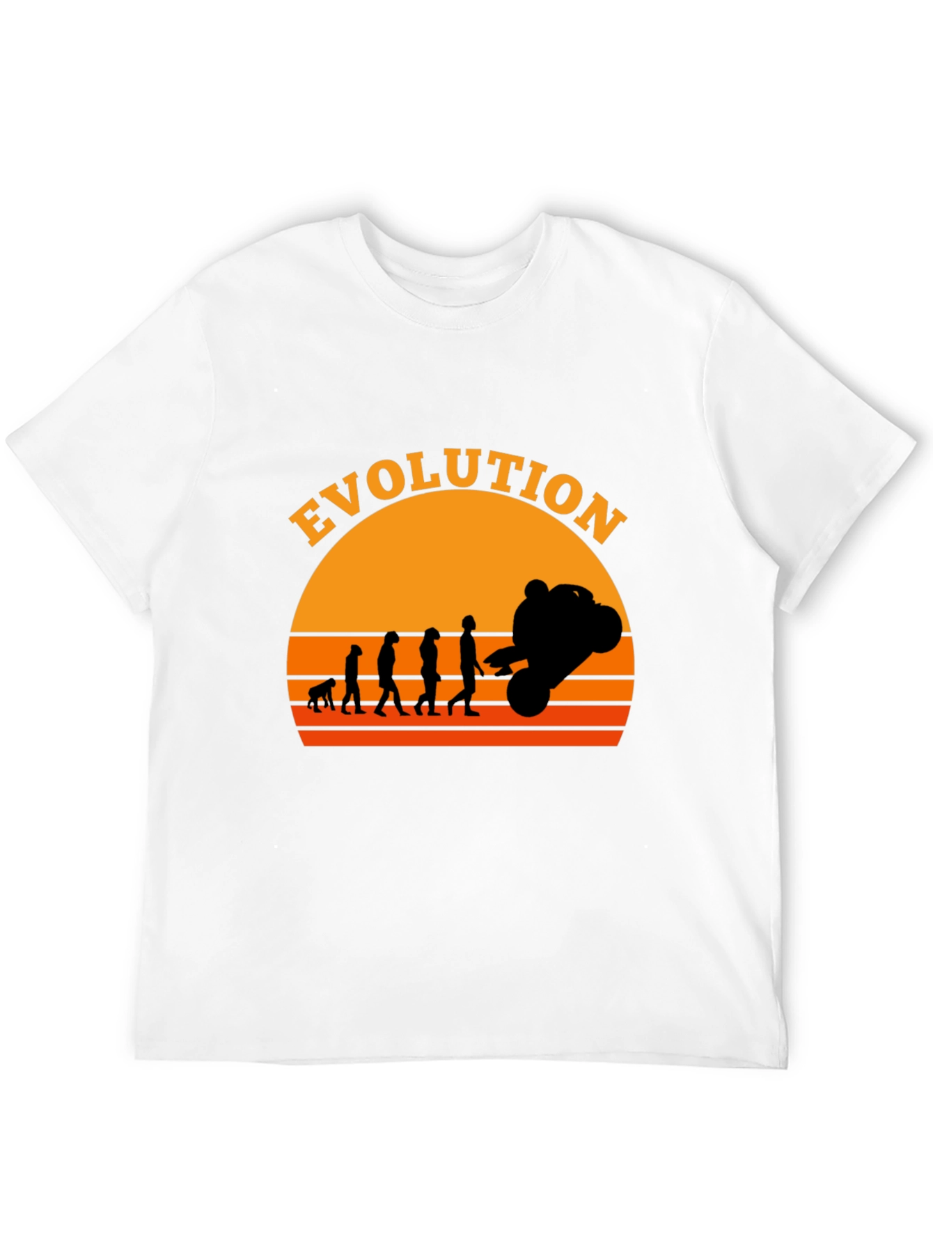 Evolution of Moto Black T-Shirt