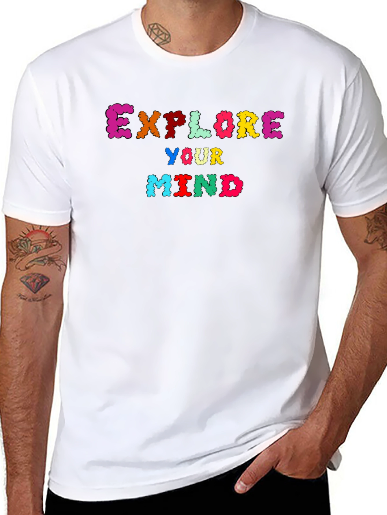 Explore Your Mind Black T-Shirt