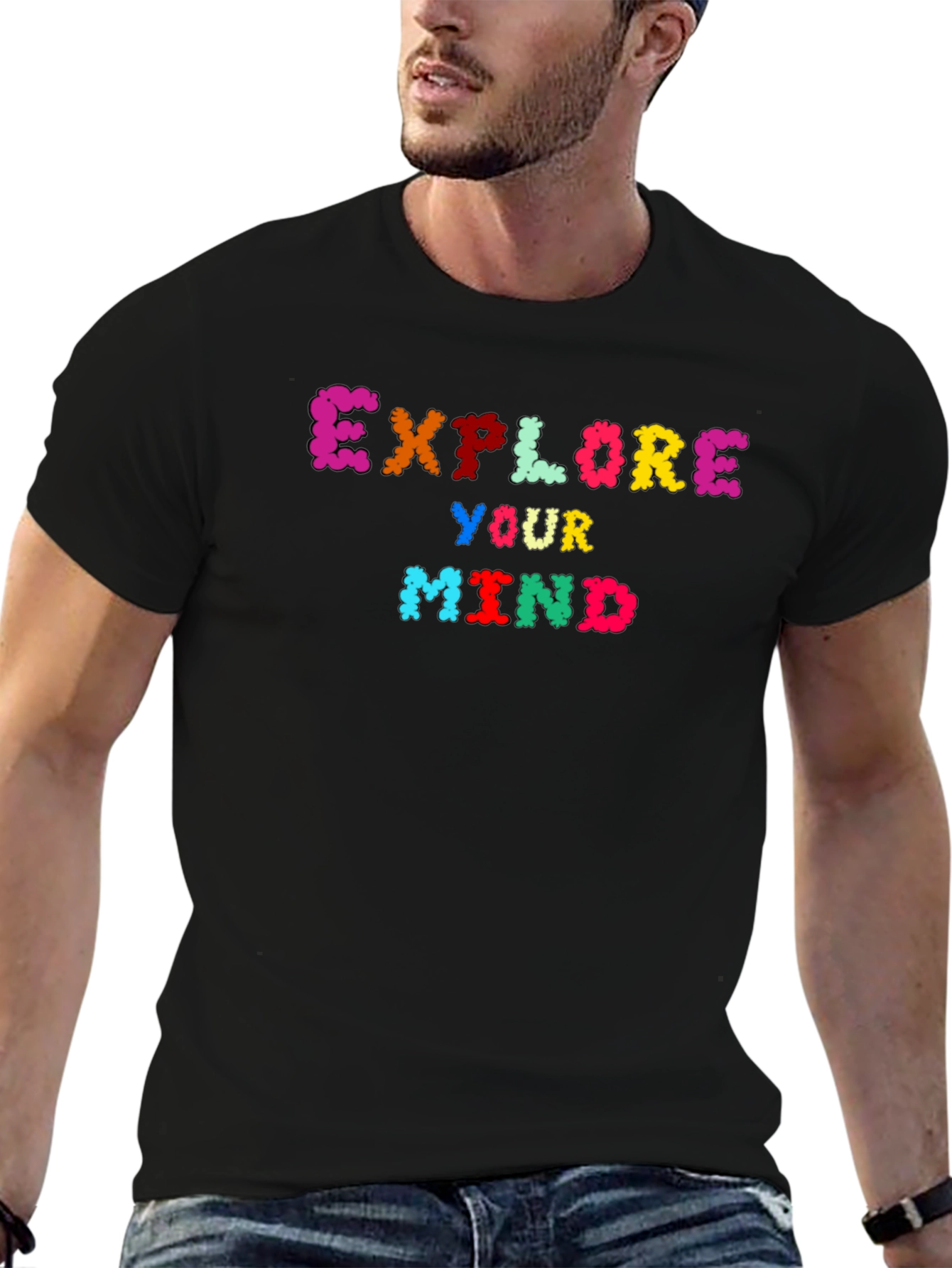 Explore Your Mind Black T-Shirt