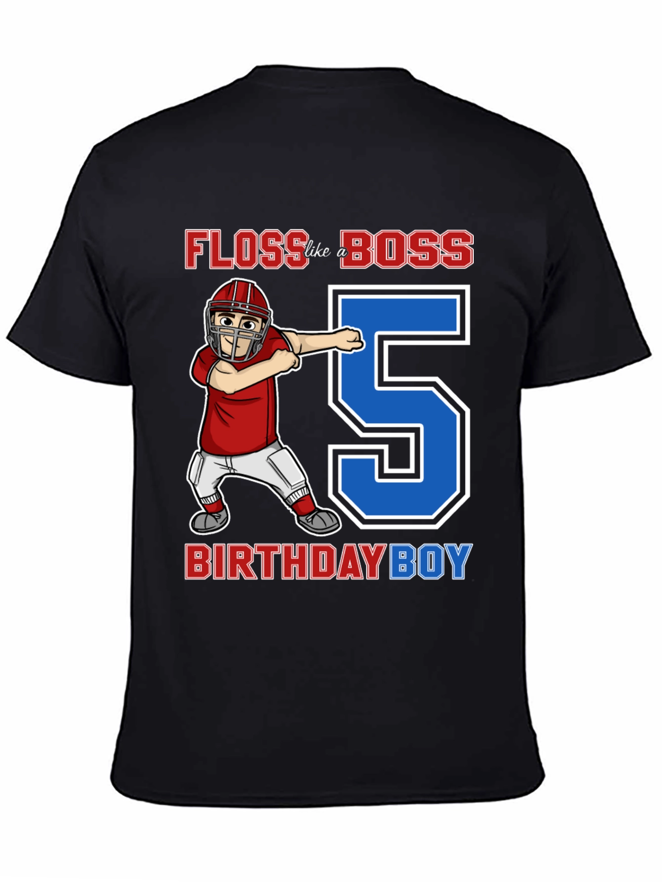 Floss Like a Boss 5th Birthday Boy T-Shirt