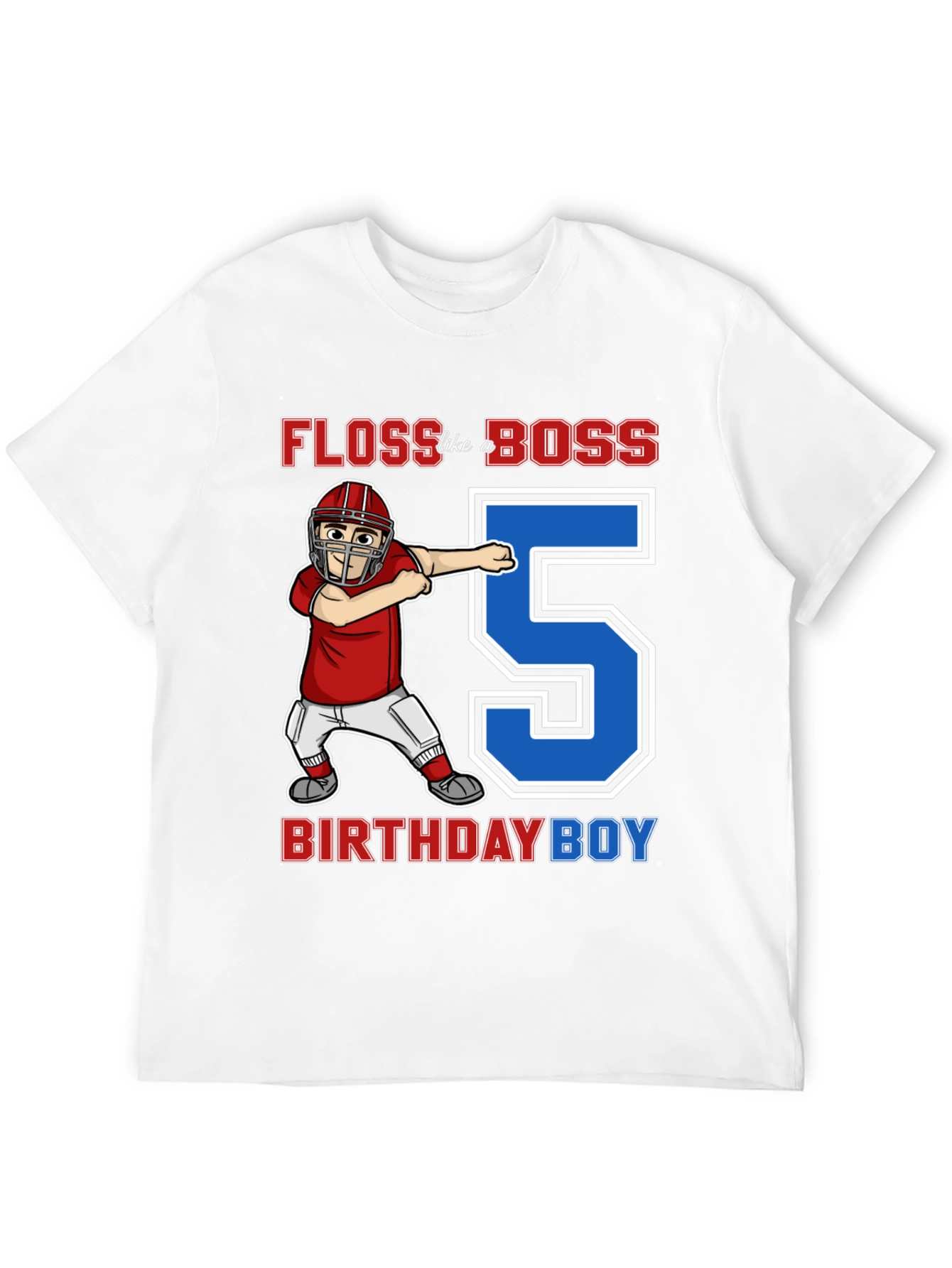 Floss Like a Boss 5th Birthday Boy T-Shirt
