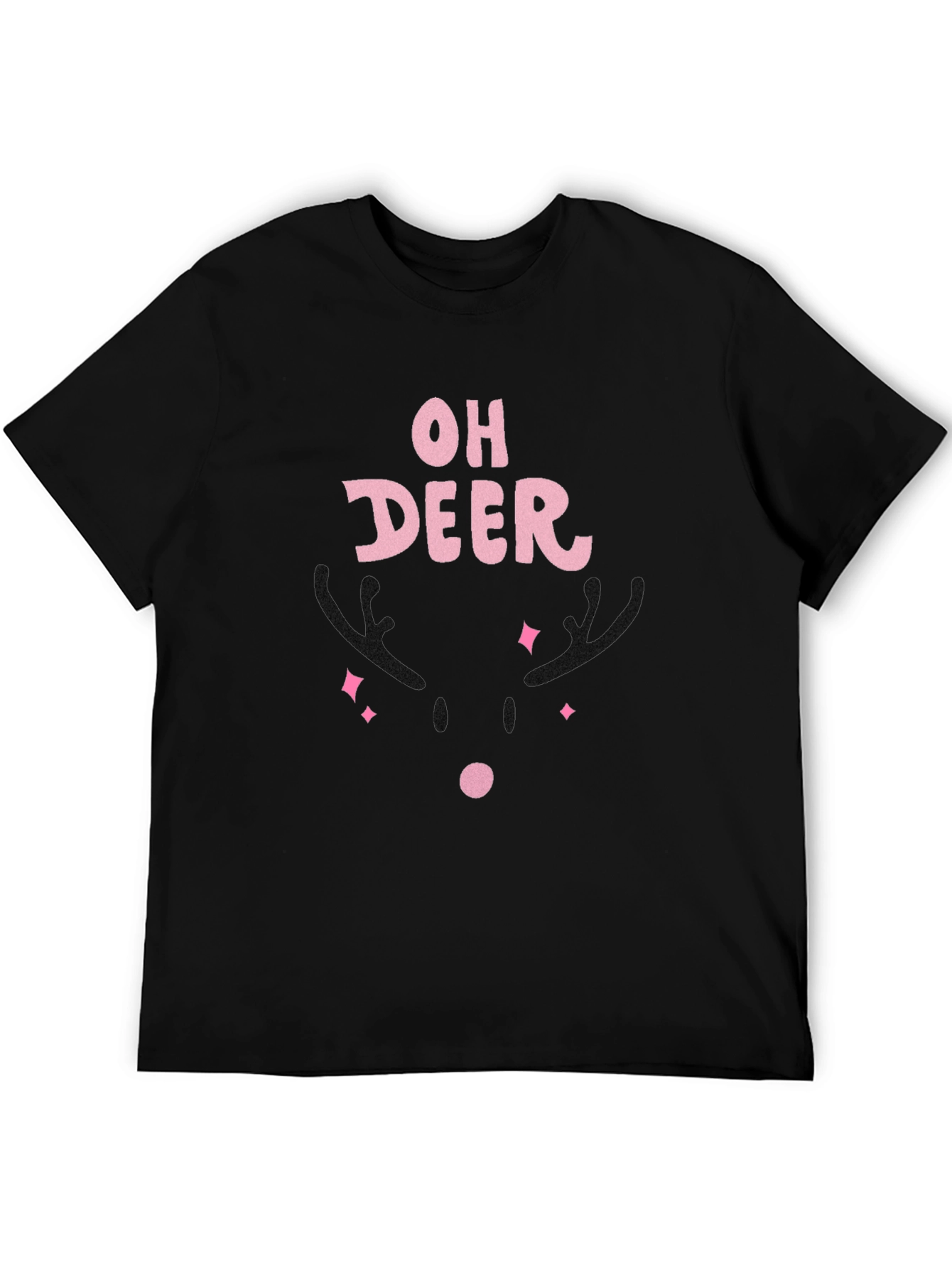 Oh Deer! Graphic T-Shirt - Black