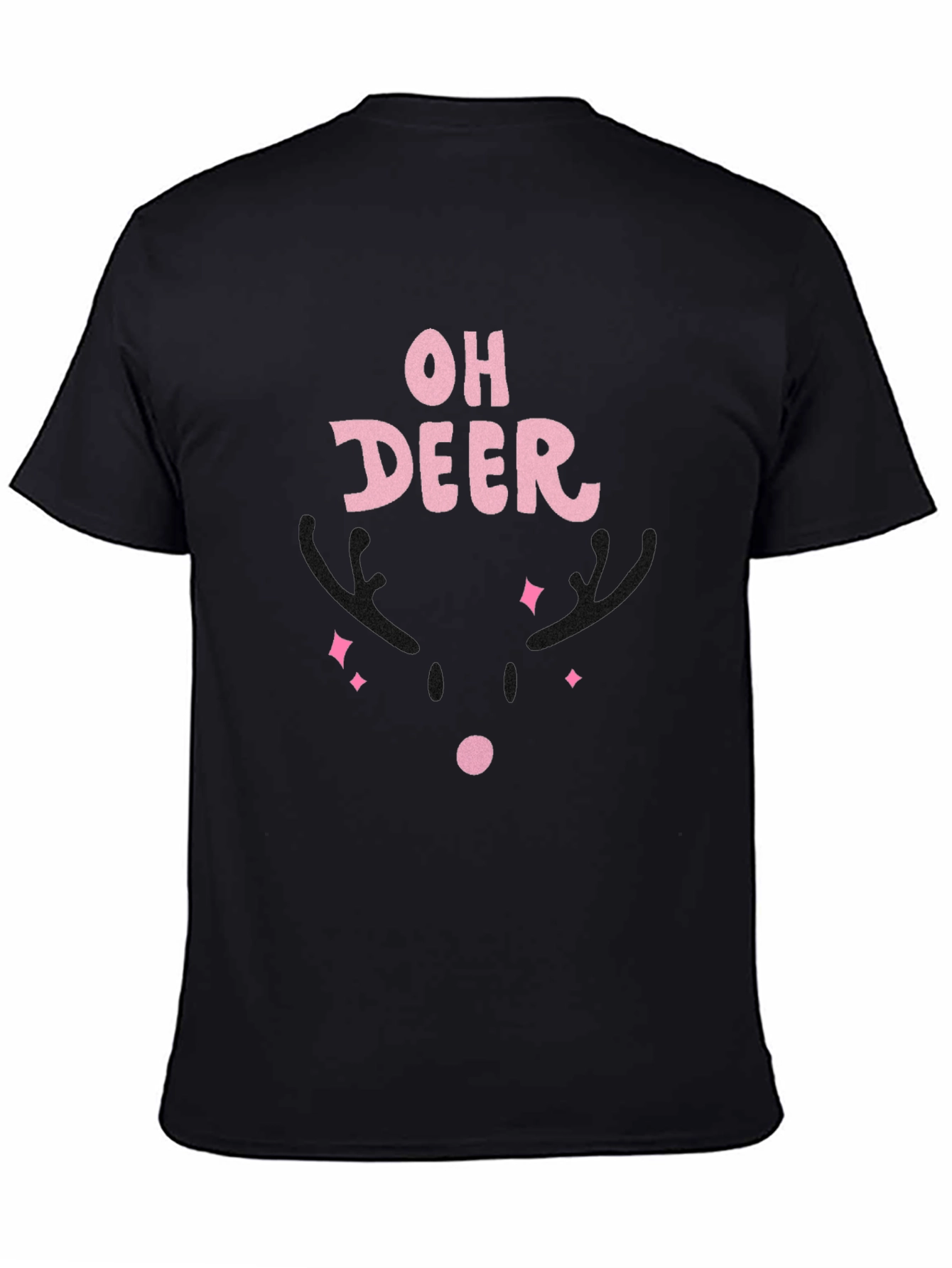 Oh Deer! Graphic T-Shirt - Black