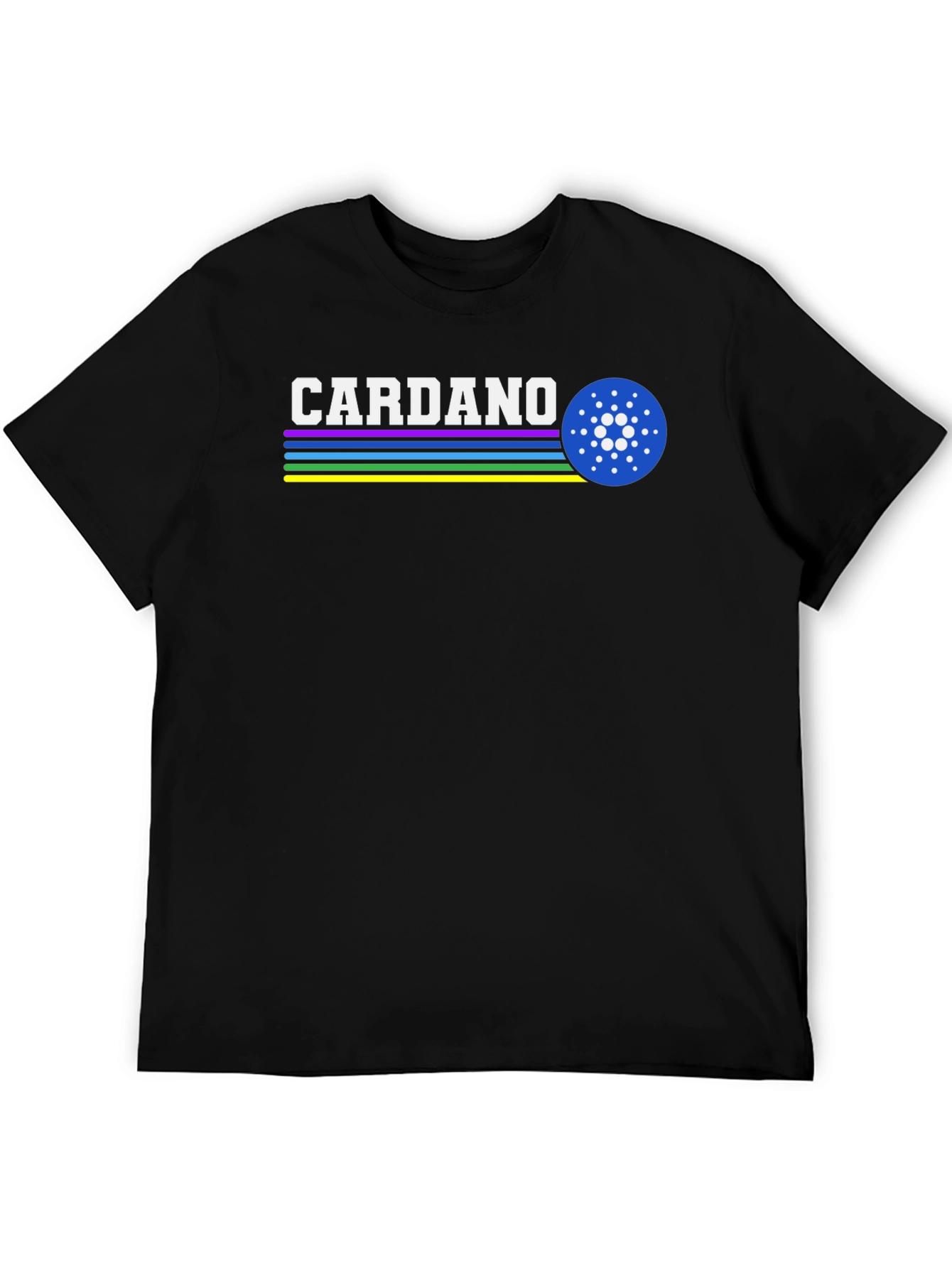 Cardano Crypto T-Shirt - Retro Style ADA Design