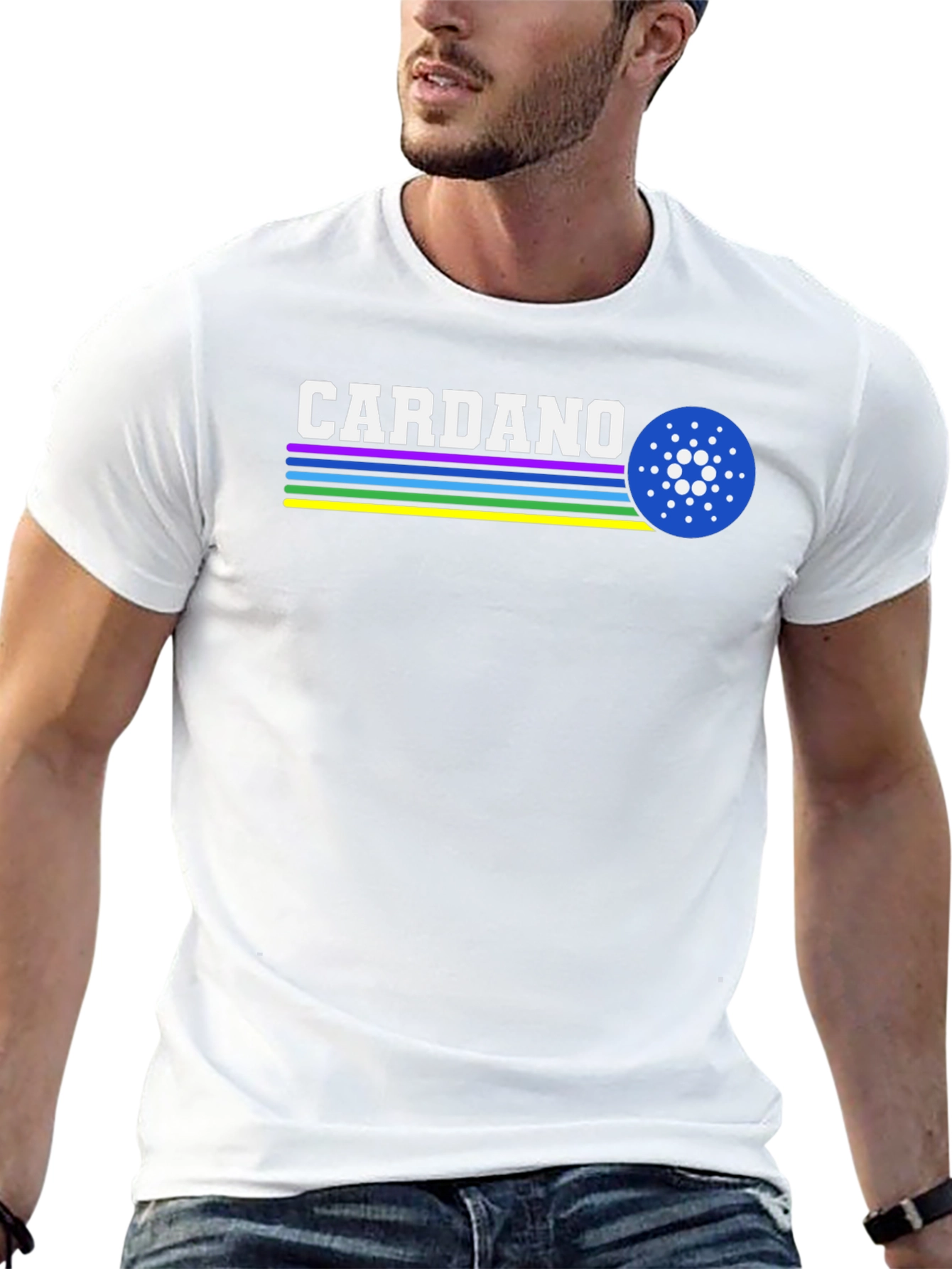 Cardano Crypto T-Shirt - Retro Style ADA Design