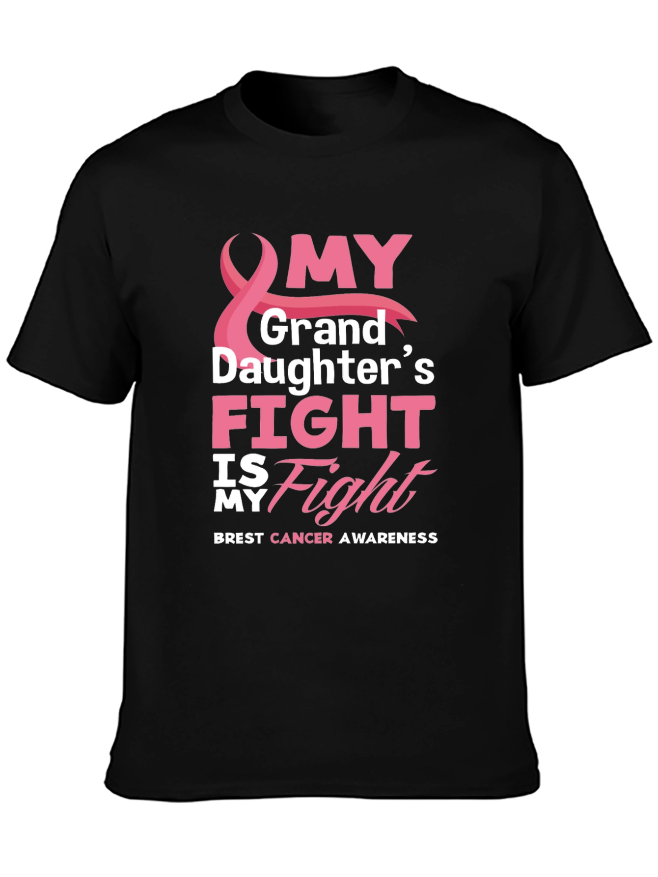 Breast Cancer Awareness Granddaughters Fight T-Shirt