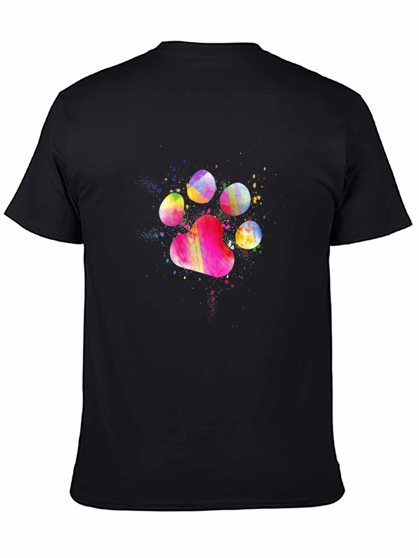 Colorful Paw Print T-Shirt