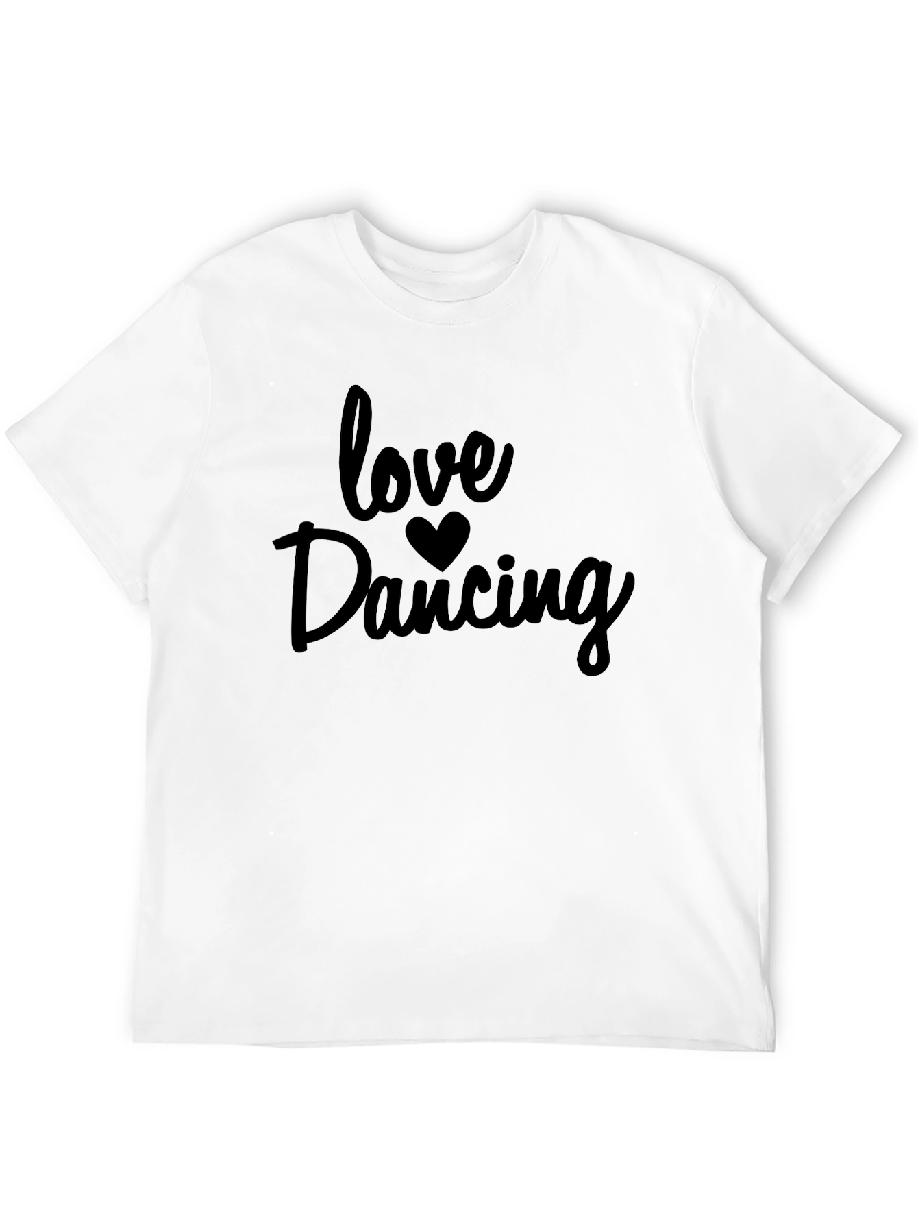 Love Dancing Black Graphic Tee Shirt
