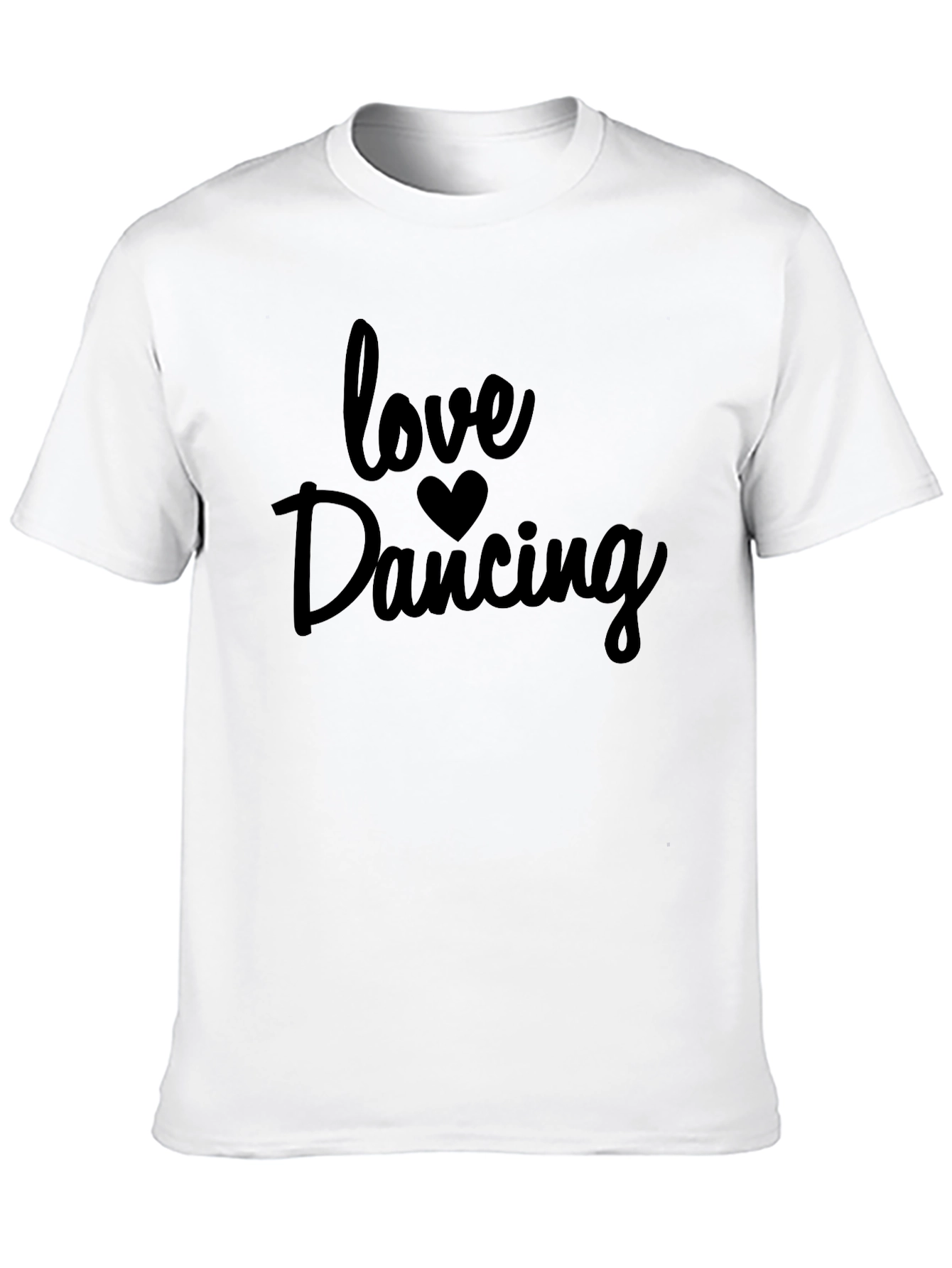 Love Dancing Black Graphic Tee Shirt