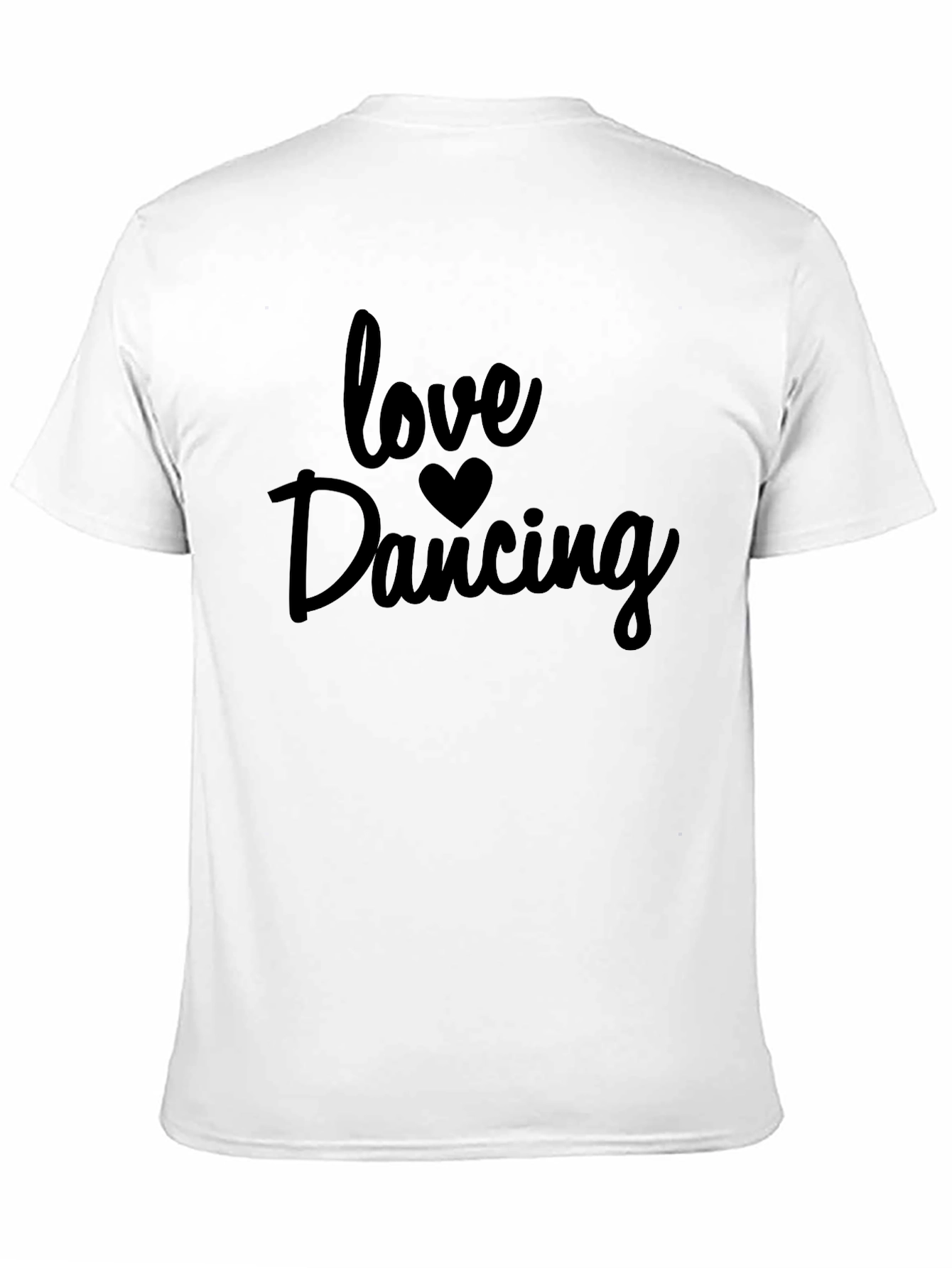 Love Dancing Black Graphic Tee Shirt