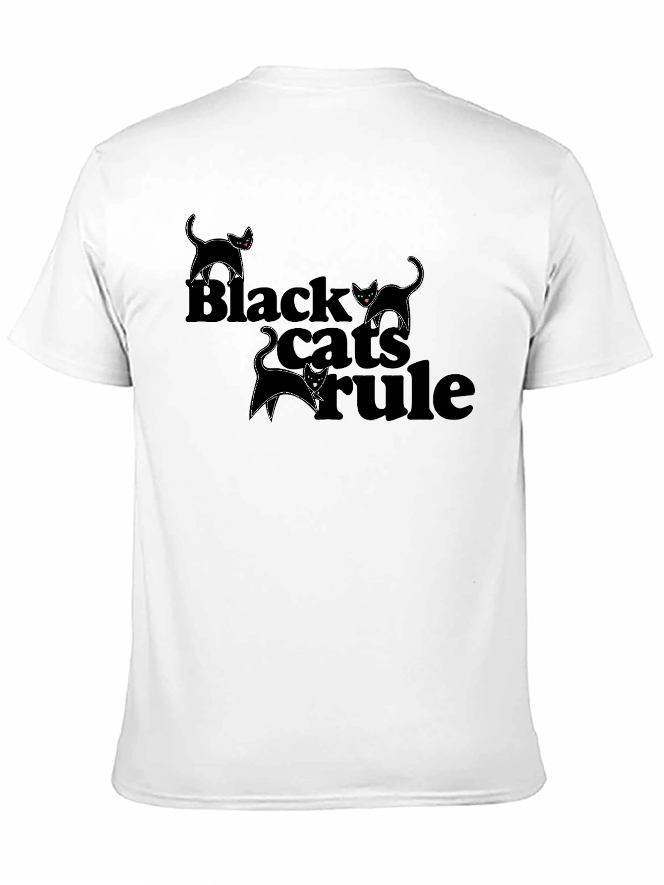Black Cats Rule T-Shirt - Mens Graphic Tee