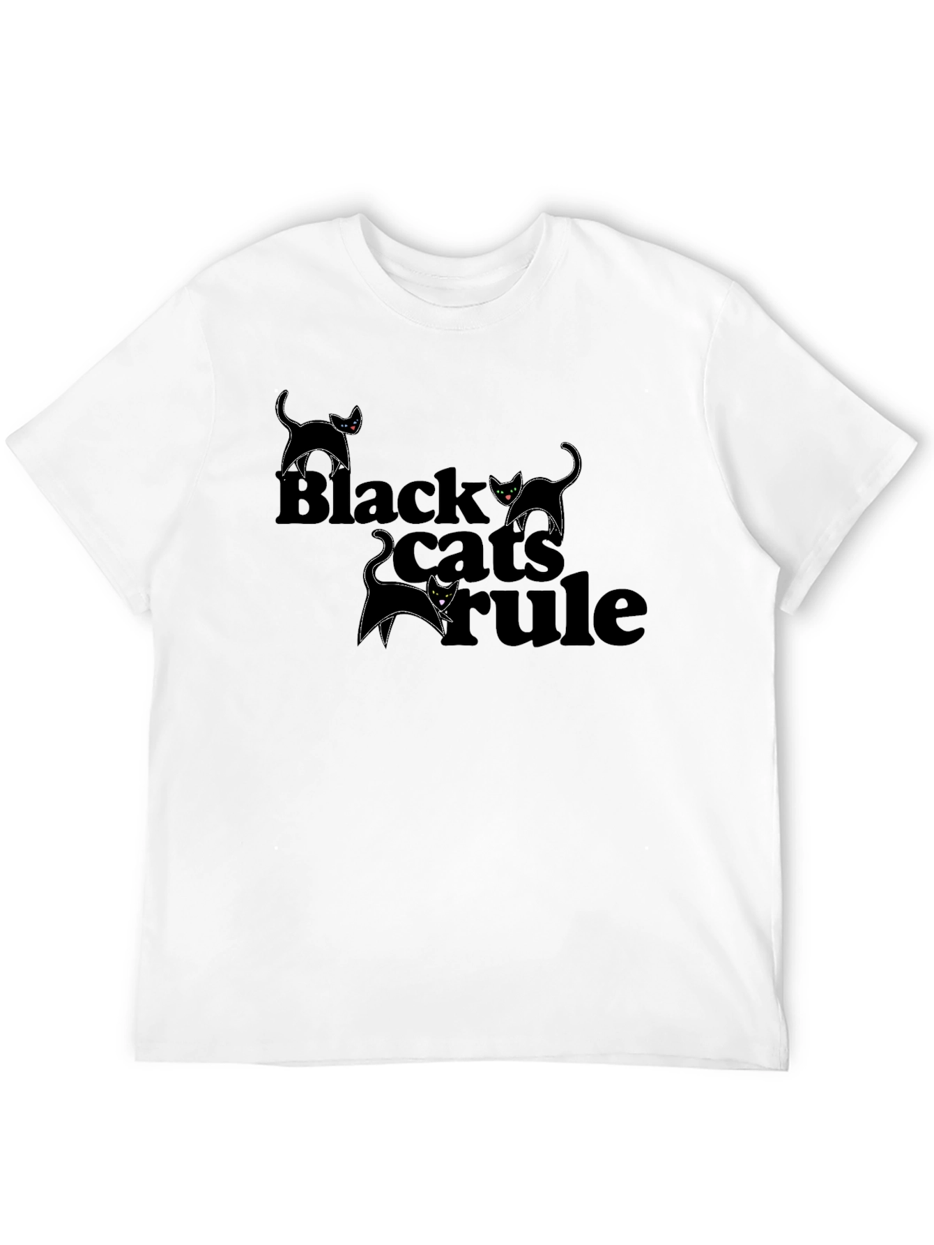 Black Cats Rule T-Shirt - Mens Graphic Tee