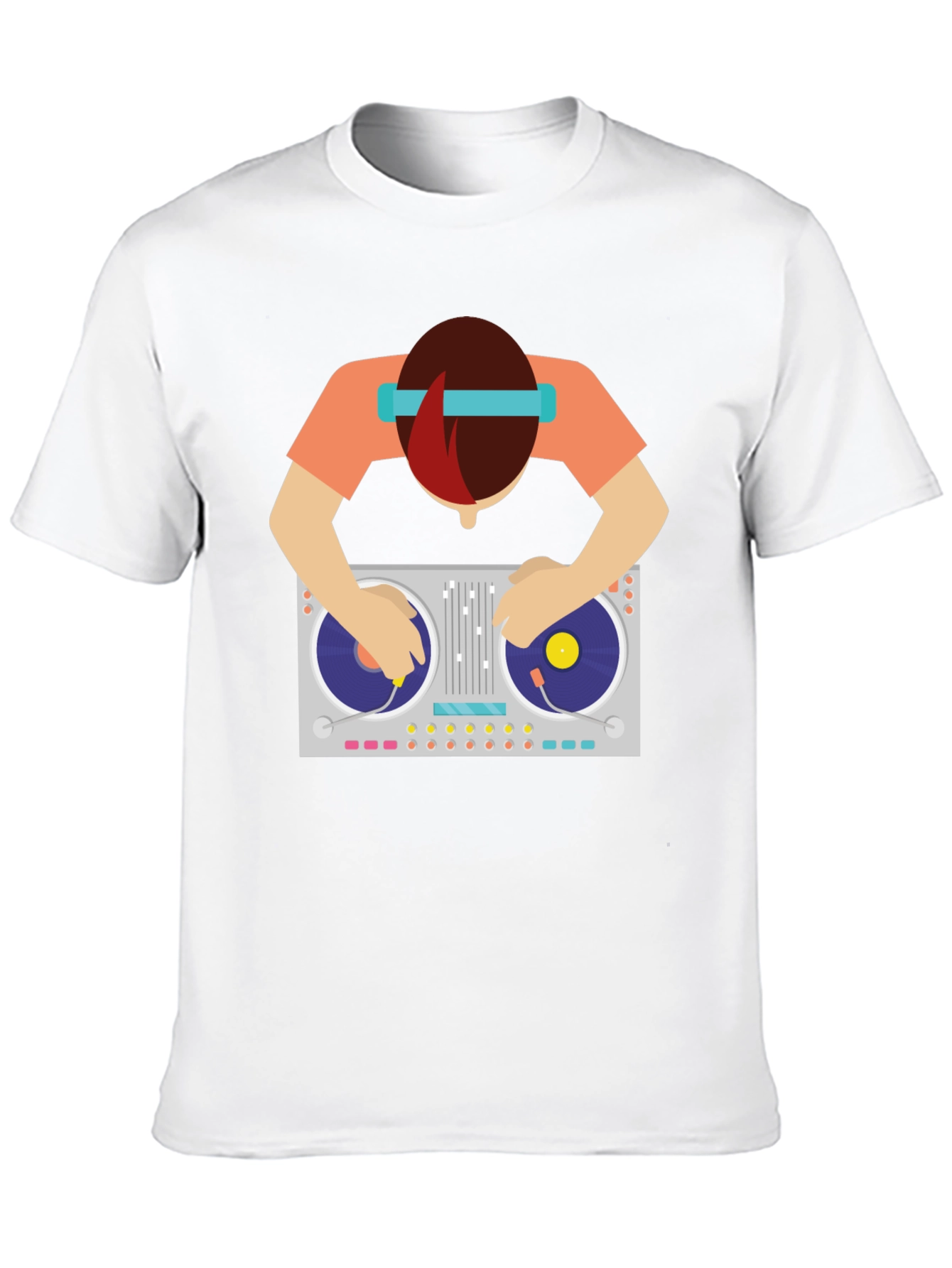 DJ Turntable Graphic Tee - Music Lovers T-Shirt