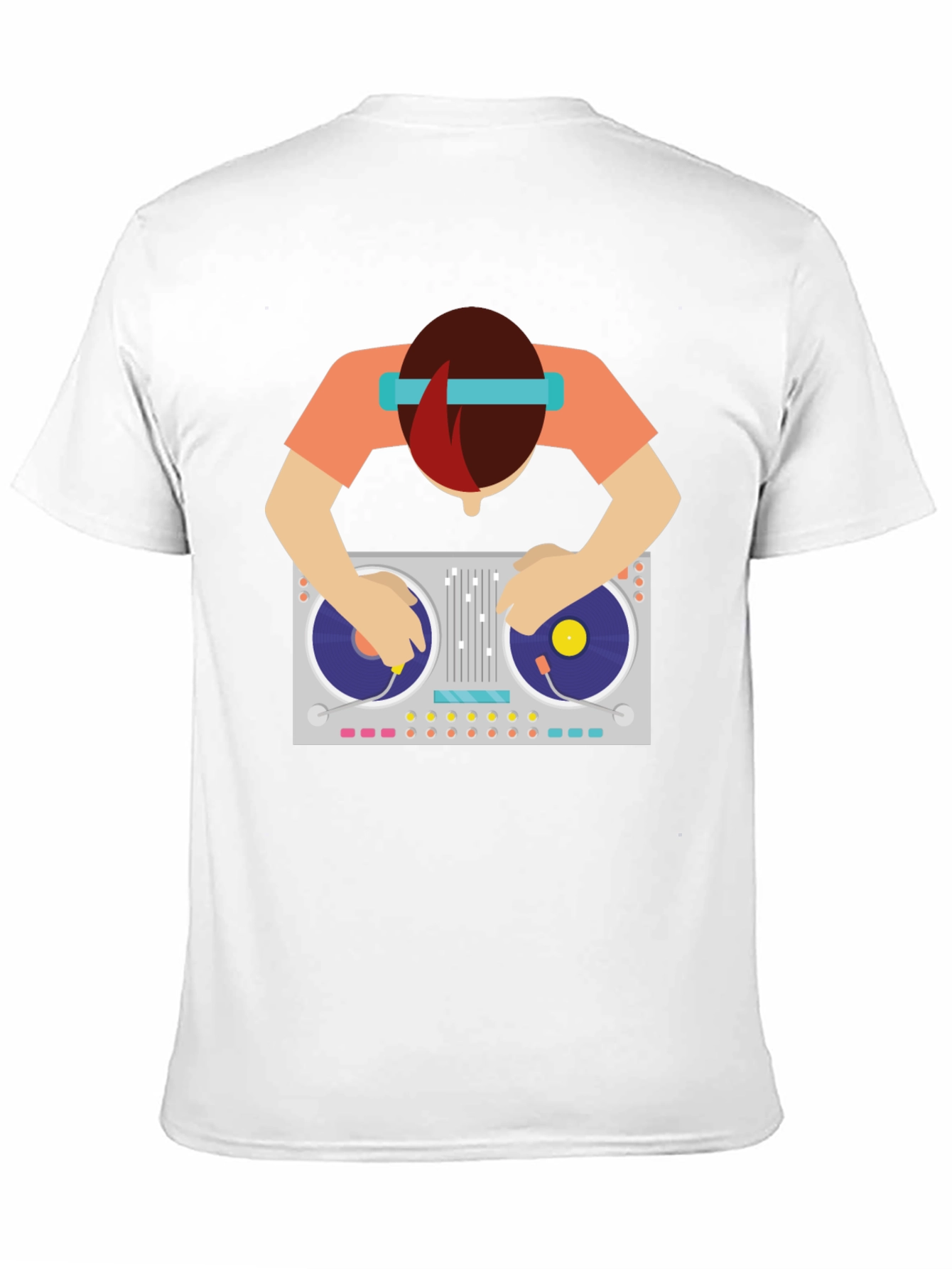 DJ Turntable Graphic Tee - Music Lovers T-Shirt