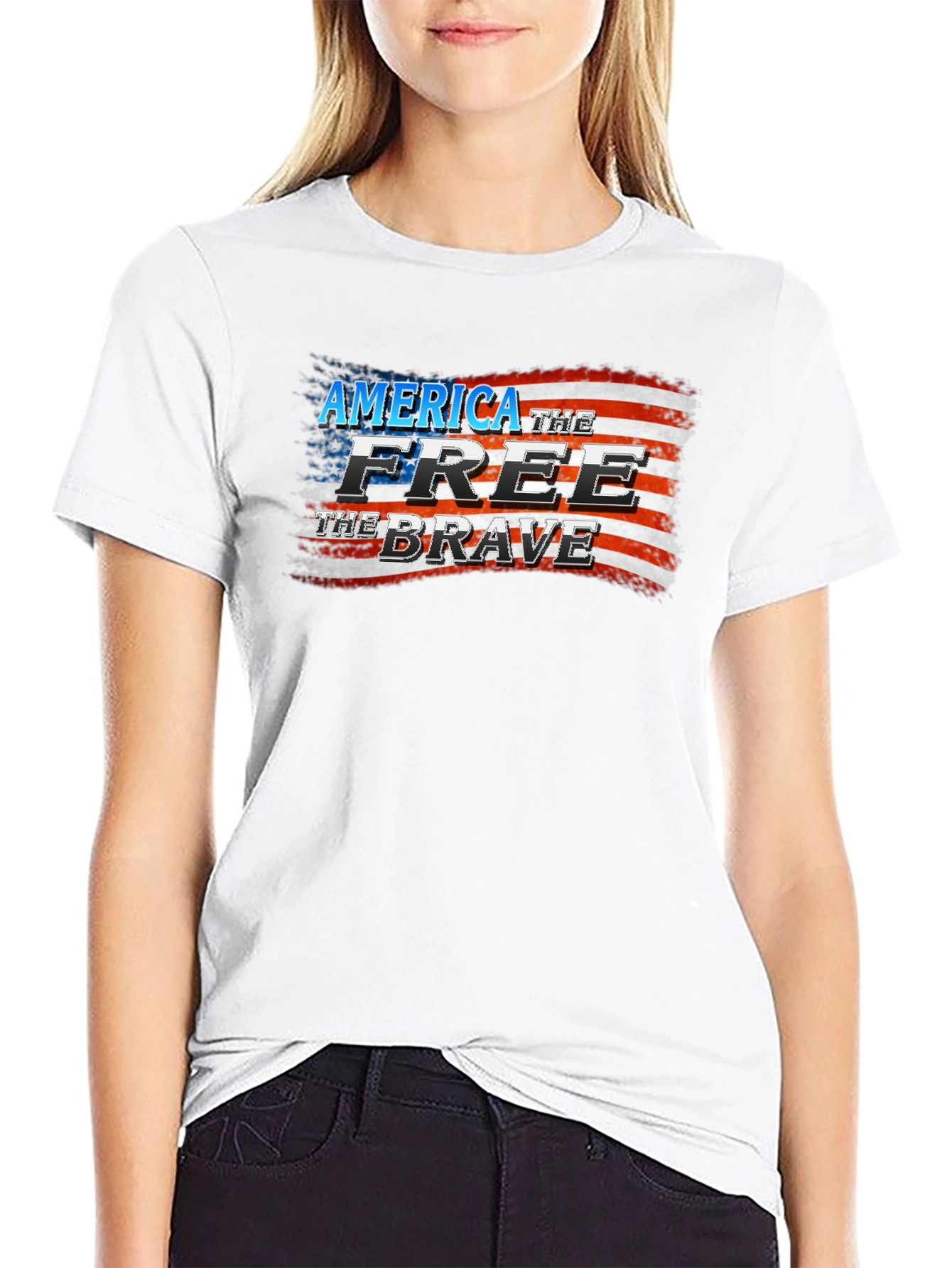 America the Free & Brave Graphic Tee