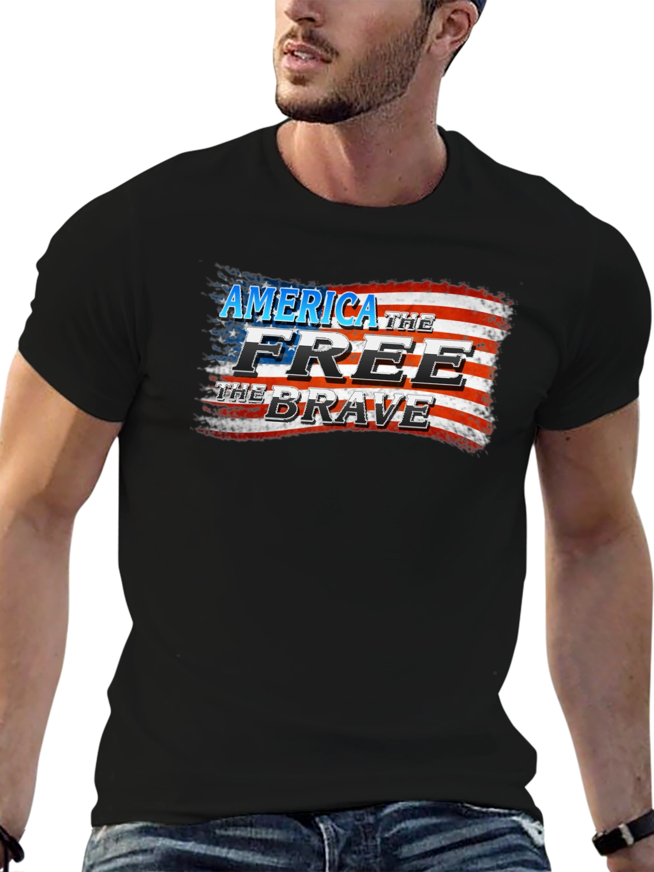 America the Free & Brave Graphic Tee