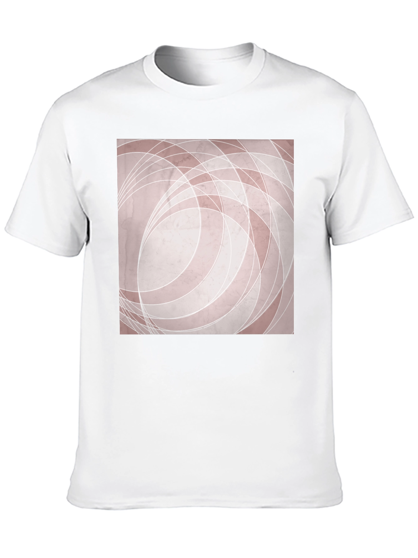 Modern Abstract Graphic Tee - Black Cotton Blend Shirt