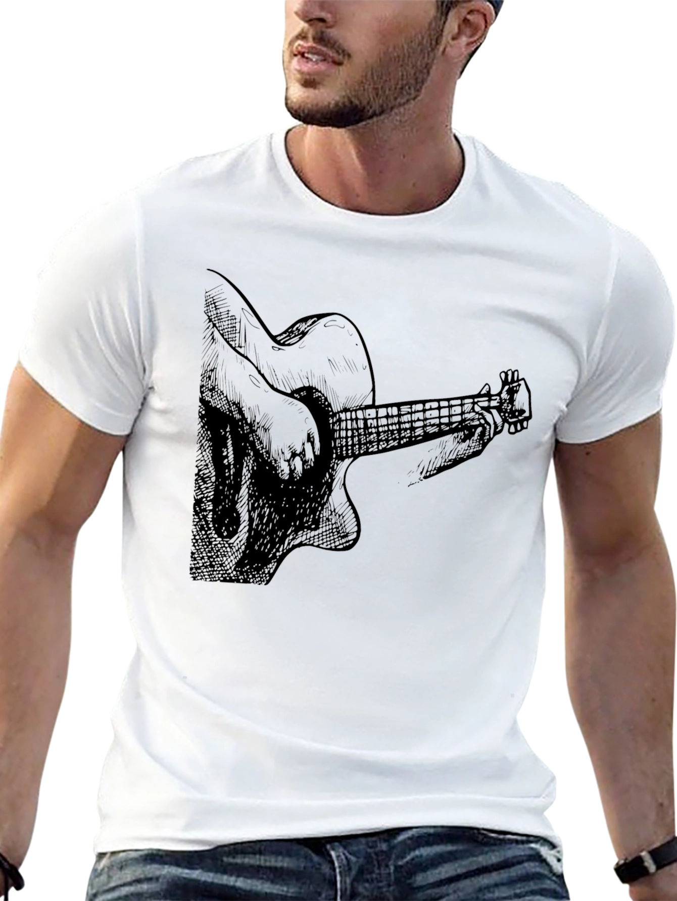 Guitar Graphic T-Shirt - Music Lover Tee