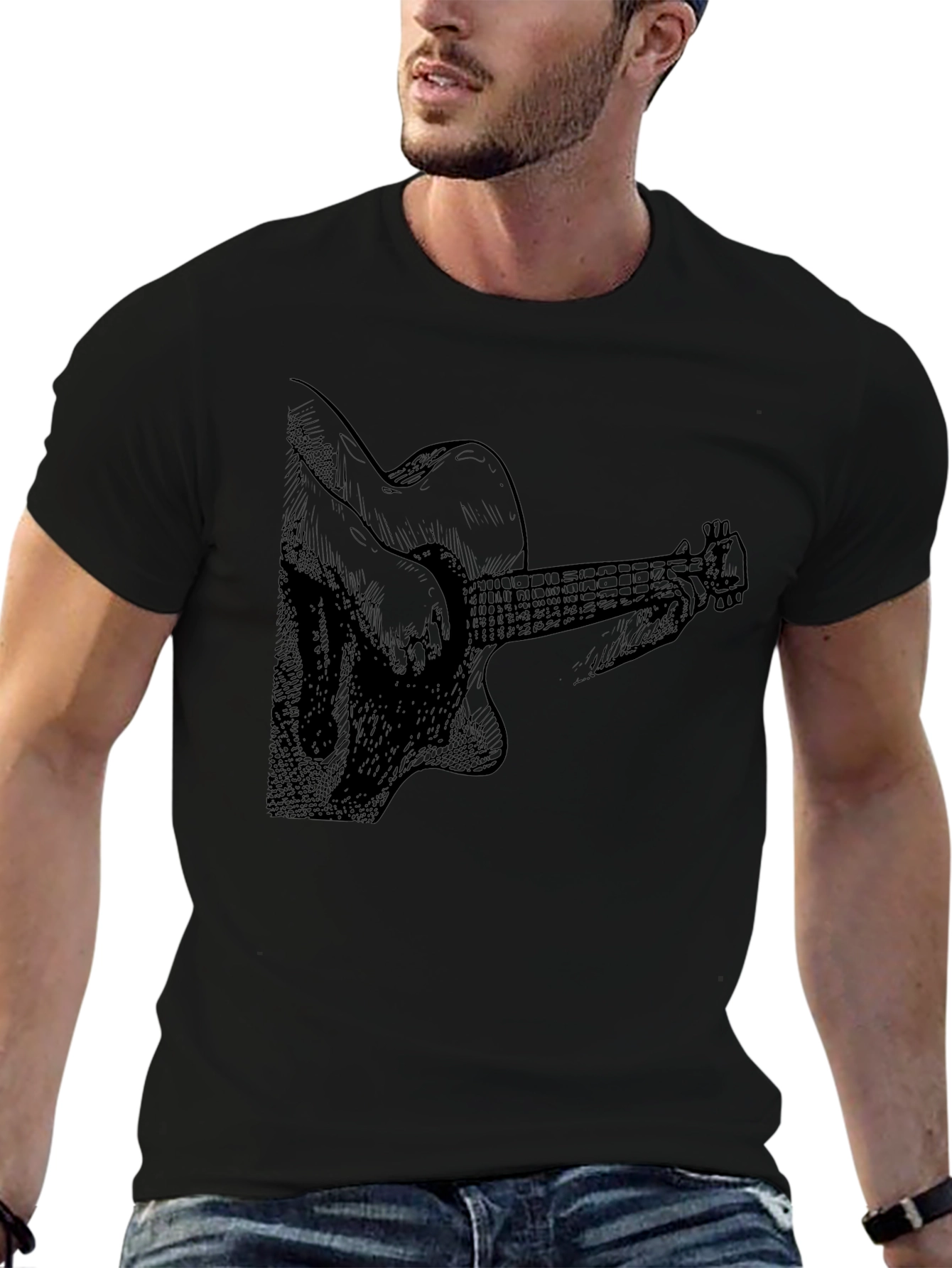 Guitar Graphic T-Shirt - Music Lover Tee