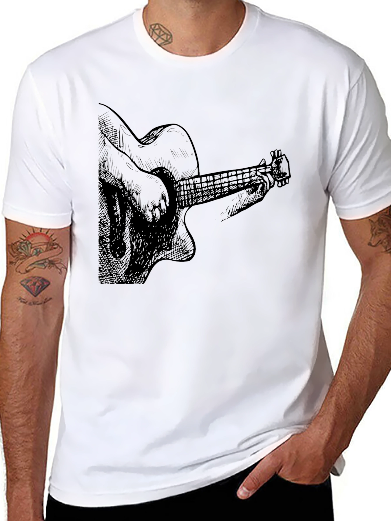 Guitar Graphic T-Shirt - Music Lover Tee