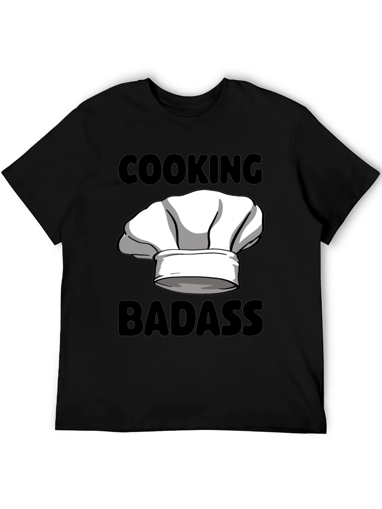 Cooking Badass Graphic Tee - Chefs Hat Humor