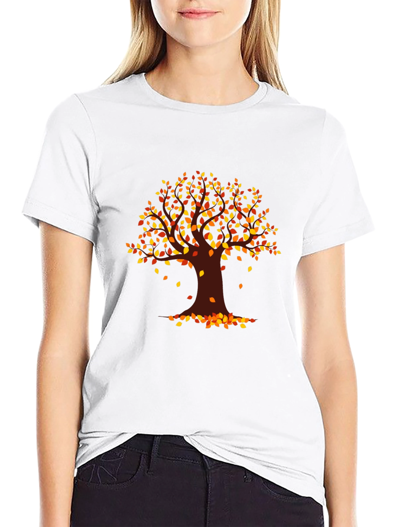 Autumn Tree Graphic T-Shirt - Fall Vibes