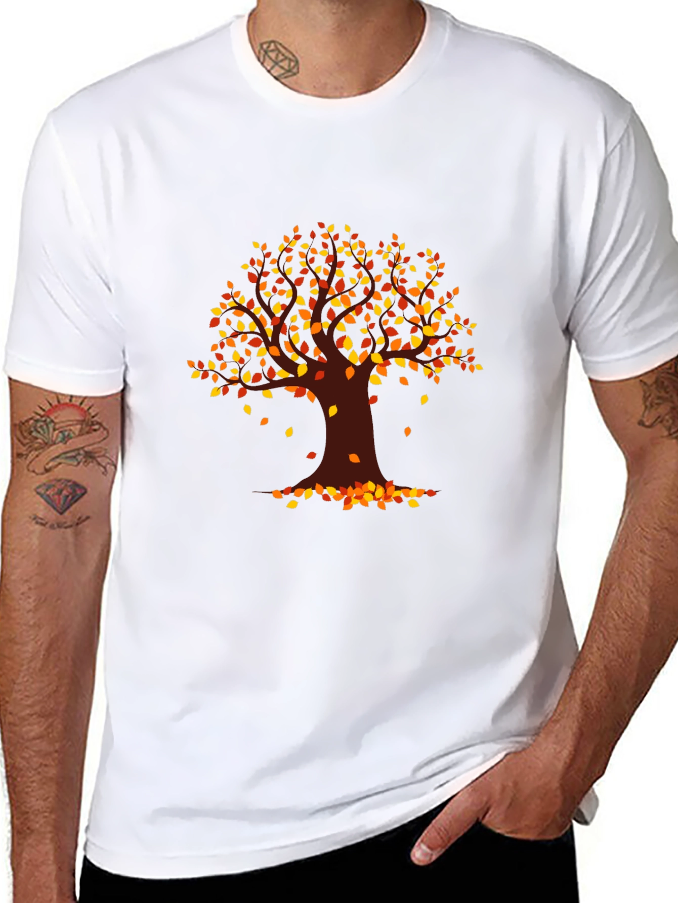 Autumn Tree Graphic T-Shirt - Fall Vibes