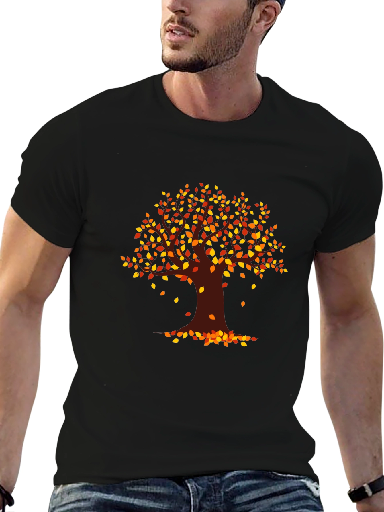 Autumn Tree Graphic T-Shirt - Fall Vibes