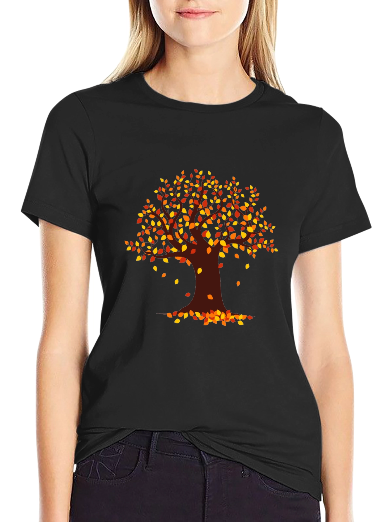 Autumn Tree Graphic T-Shirt - Fall Vibes