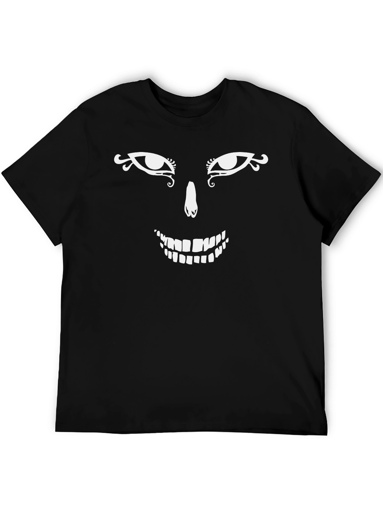 Mens Graphic Tee: Funky Face Design
