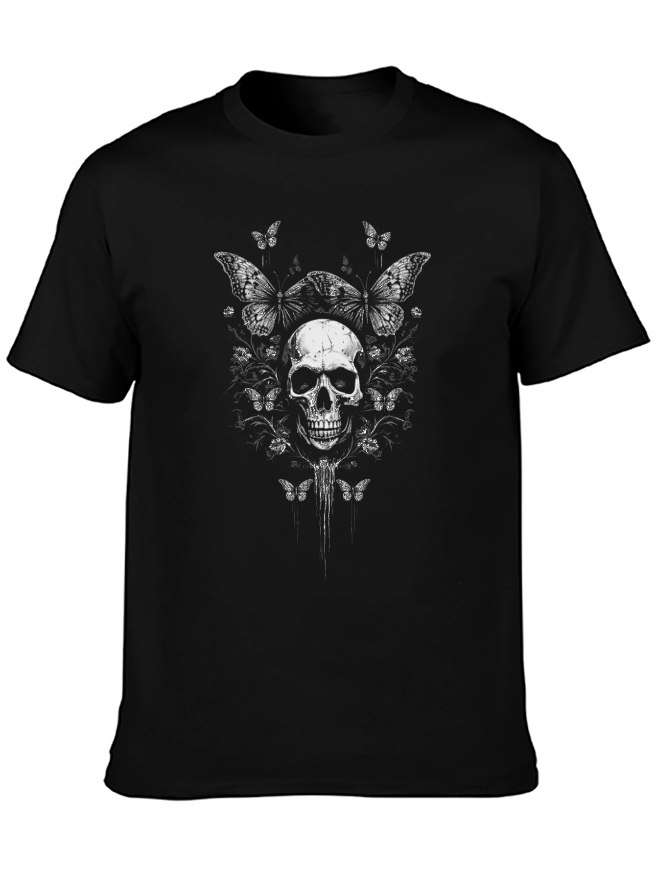 Skull & Butterfly Graphic Tee