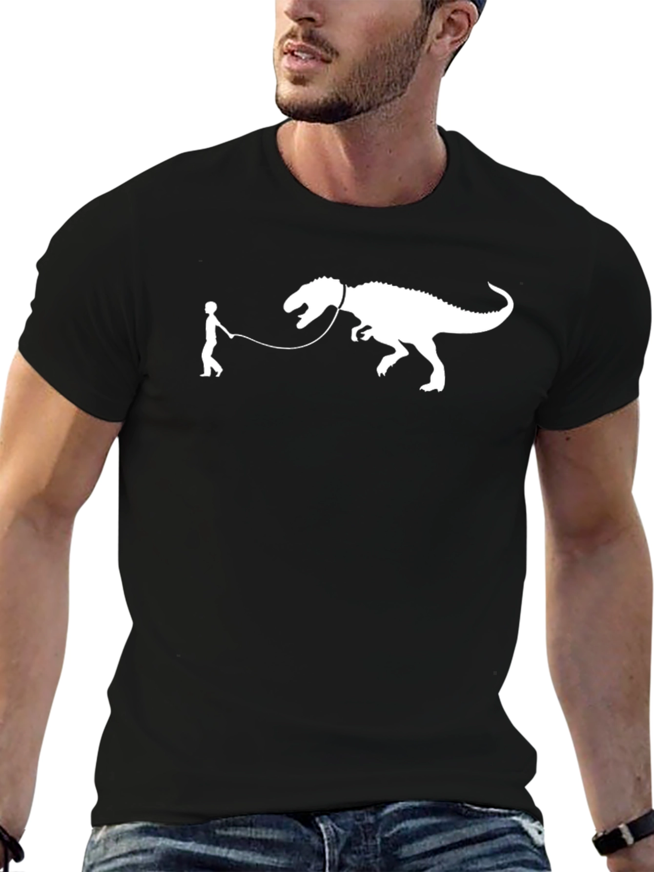 Dino Walk T-Shirt -  Novelty Graphic Tee