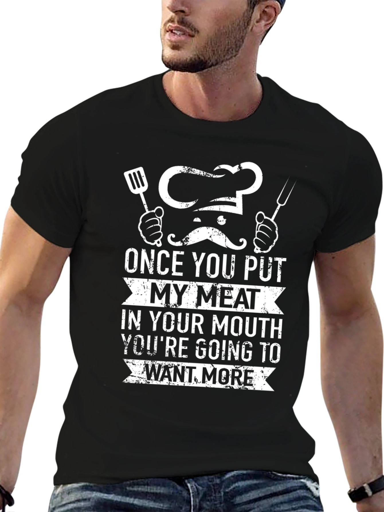 Humorous Chef Meat Lover T-Shirt