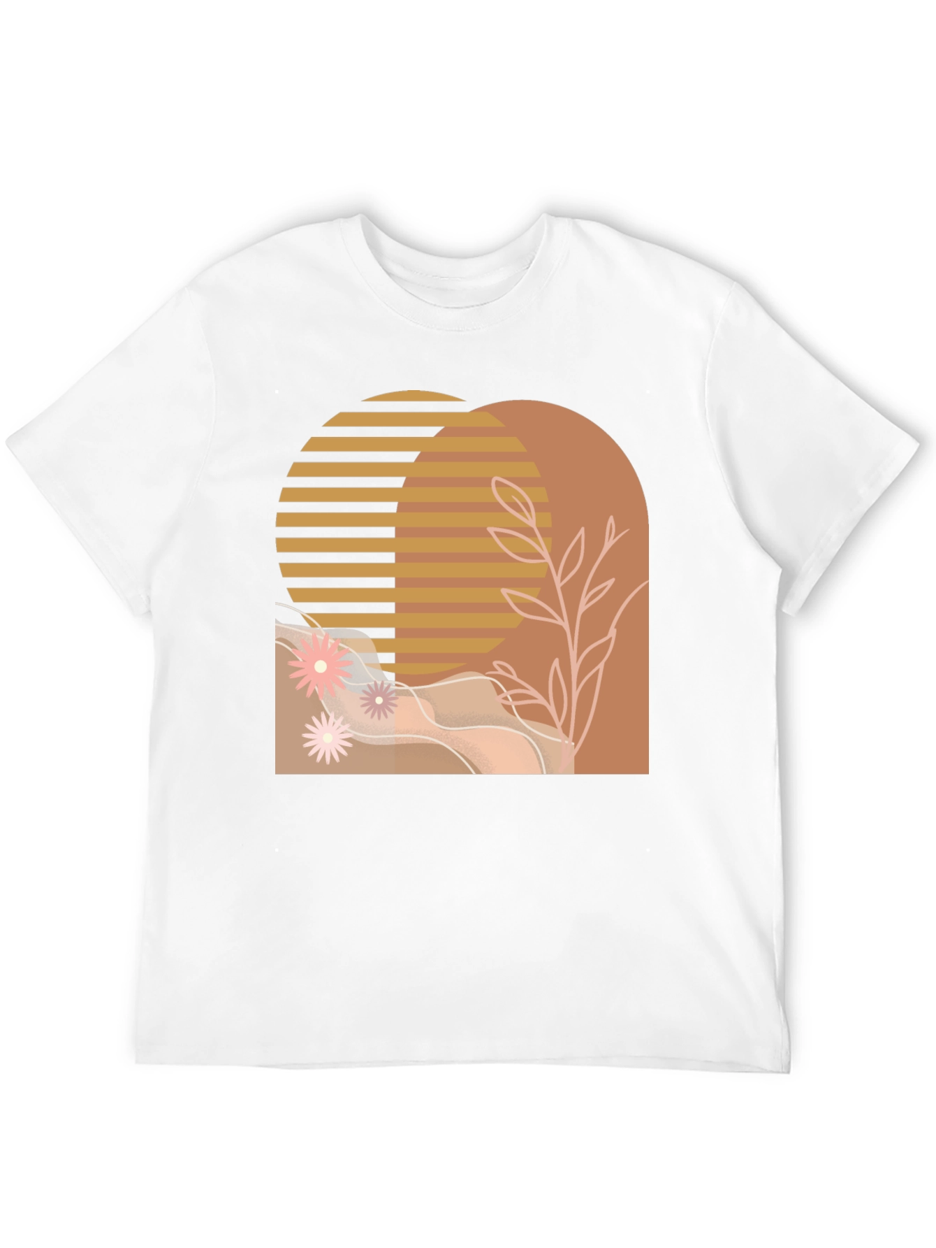 Abstract Arch Graphic Tee - Modern Style