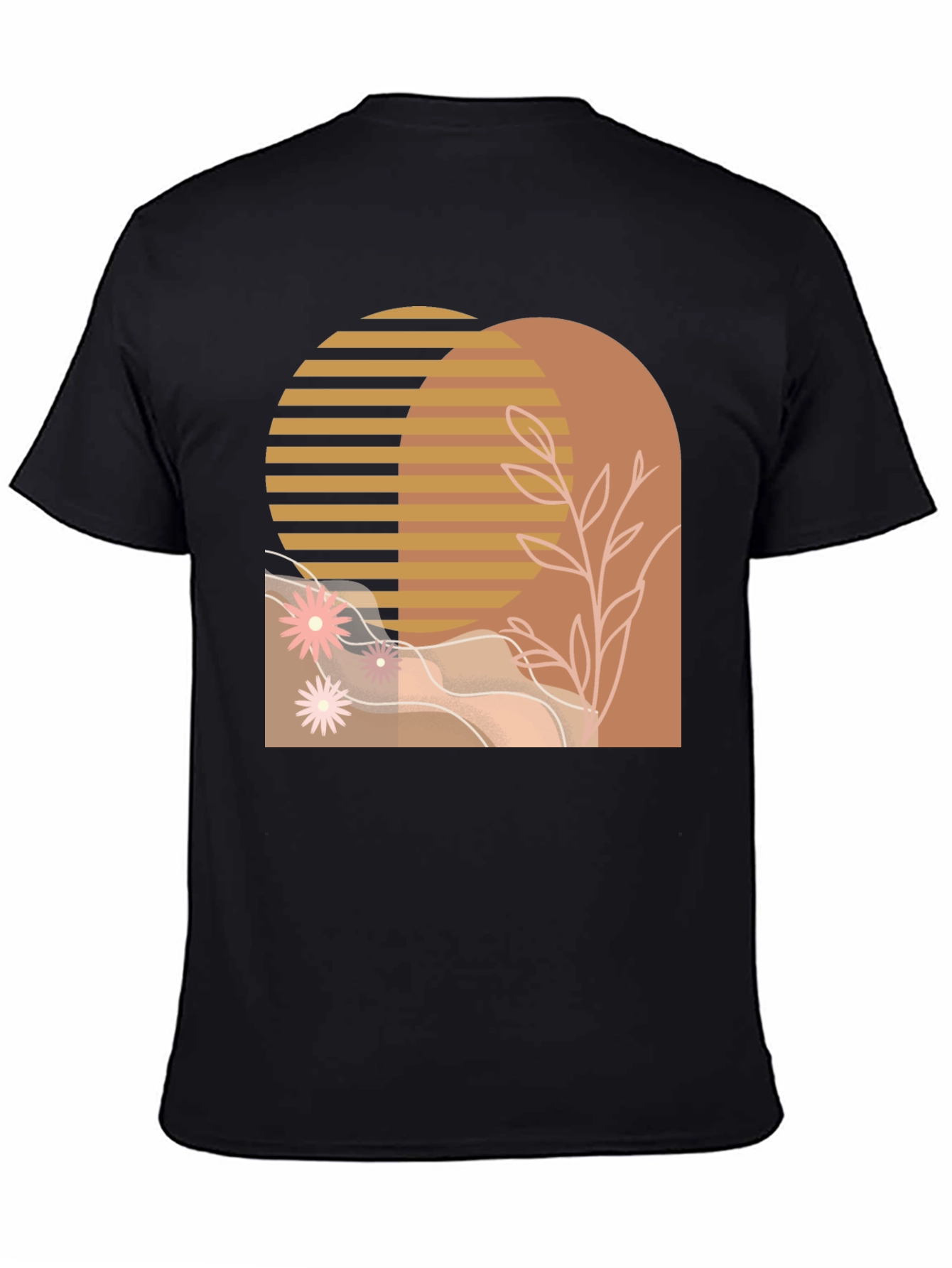Abstract Arch Graphic Tee - Modern Style