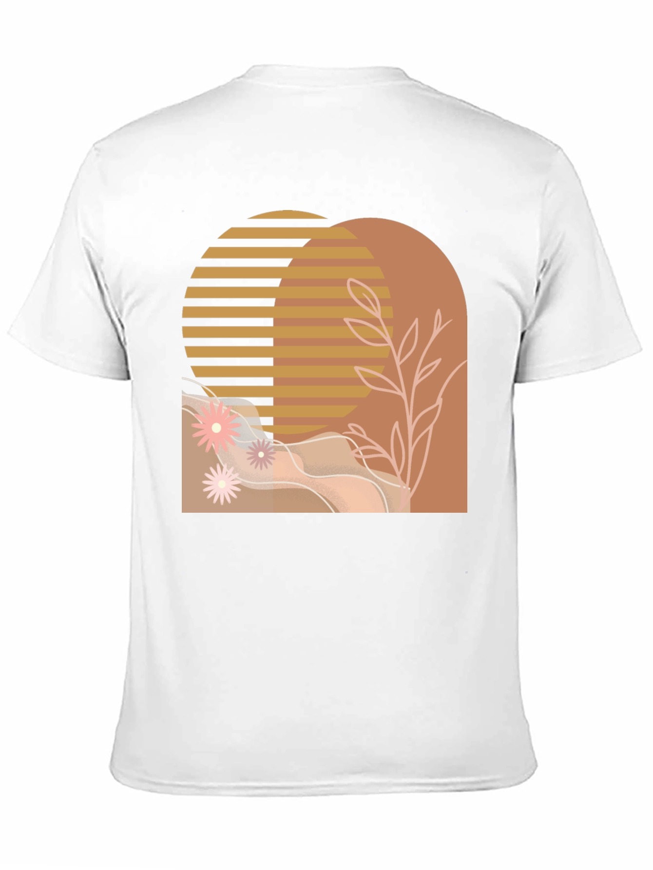 Abstract Arch Graphic Tee - Modern Style