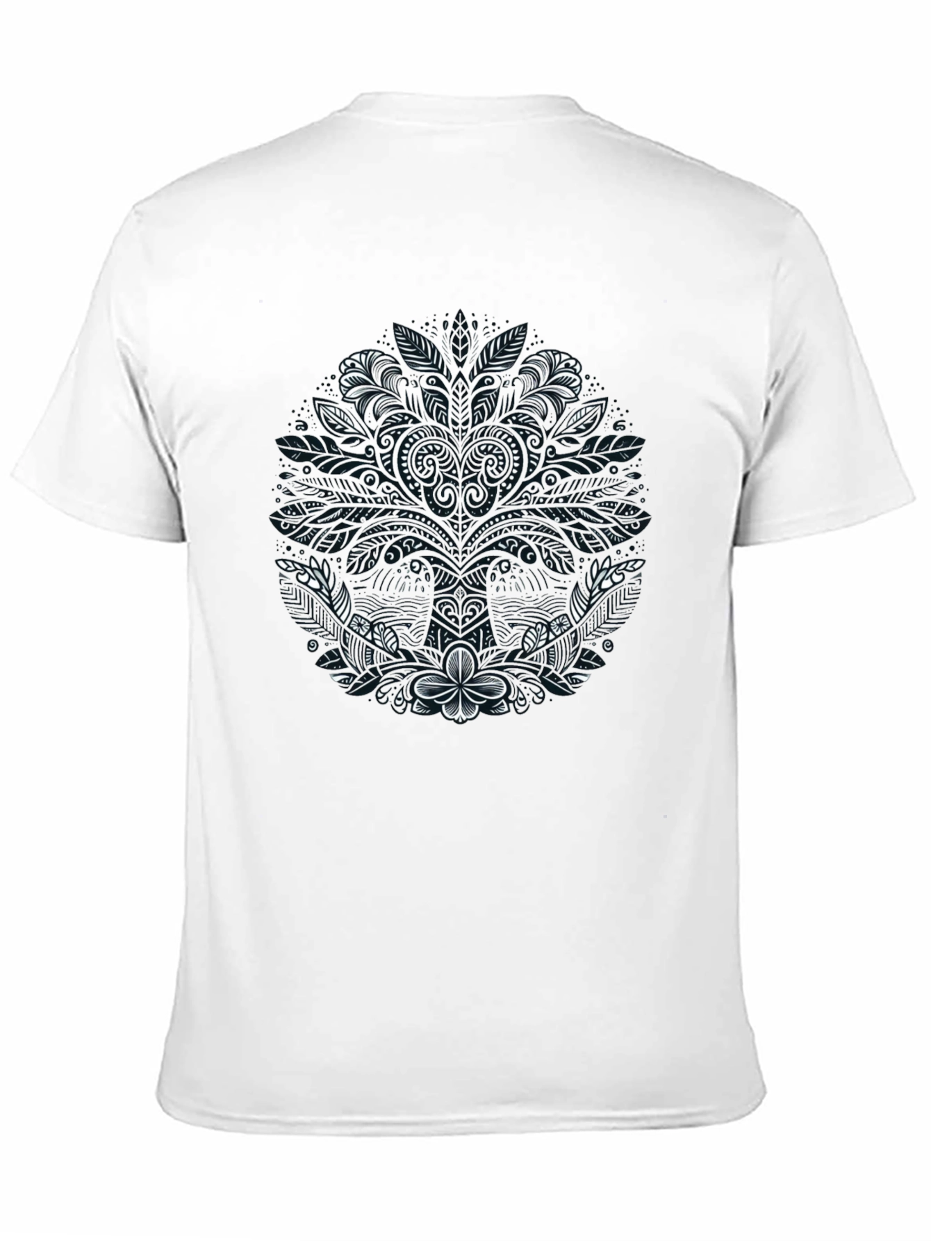 Floral Mandala Graphic Tee - Stylish Comfort