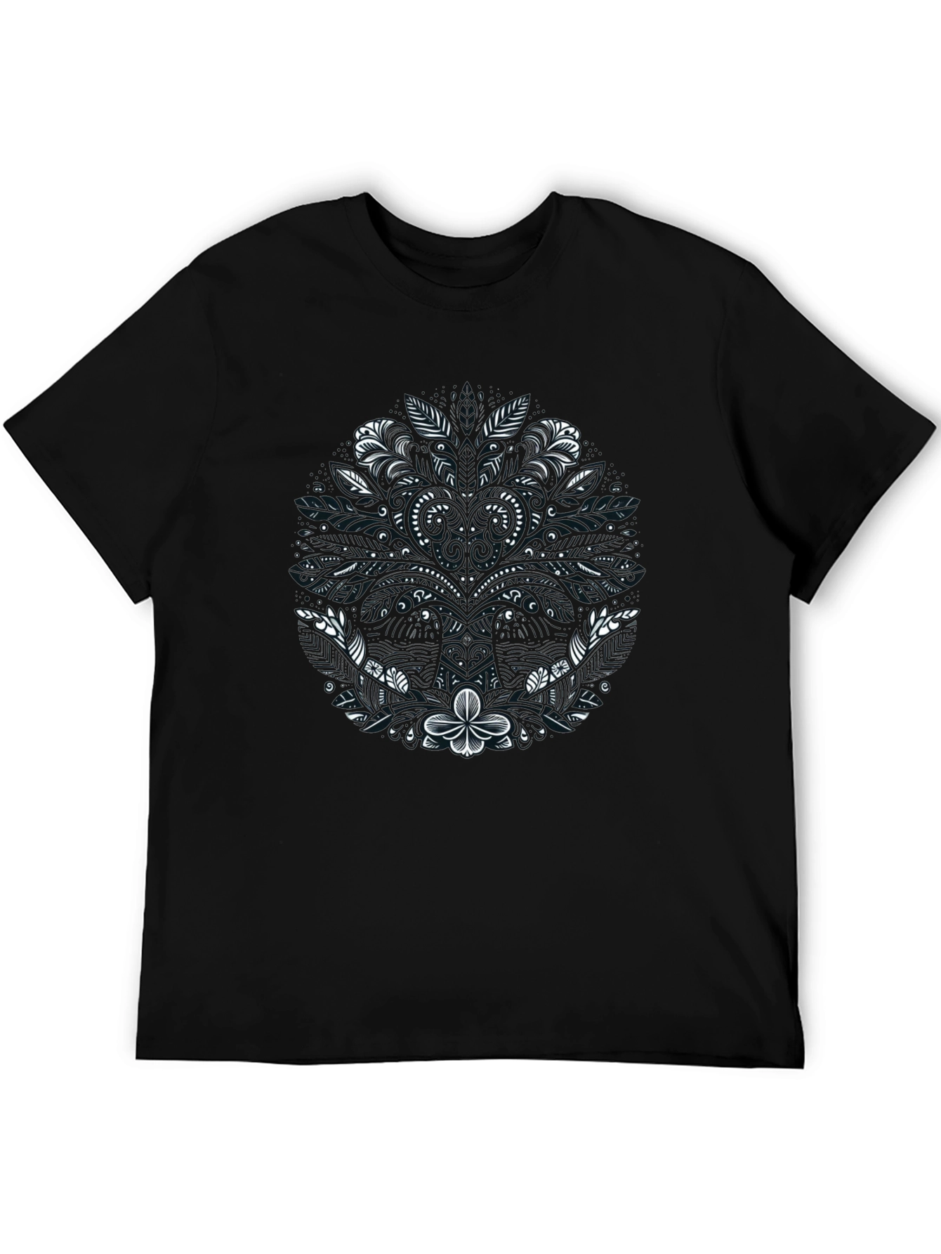 Floral Mandala Graphic Tee - Stylish Comfort