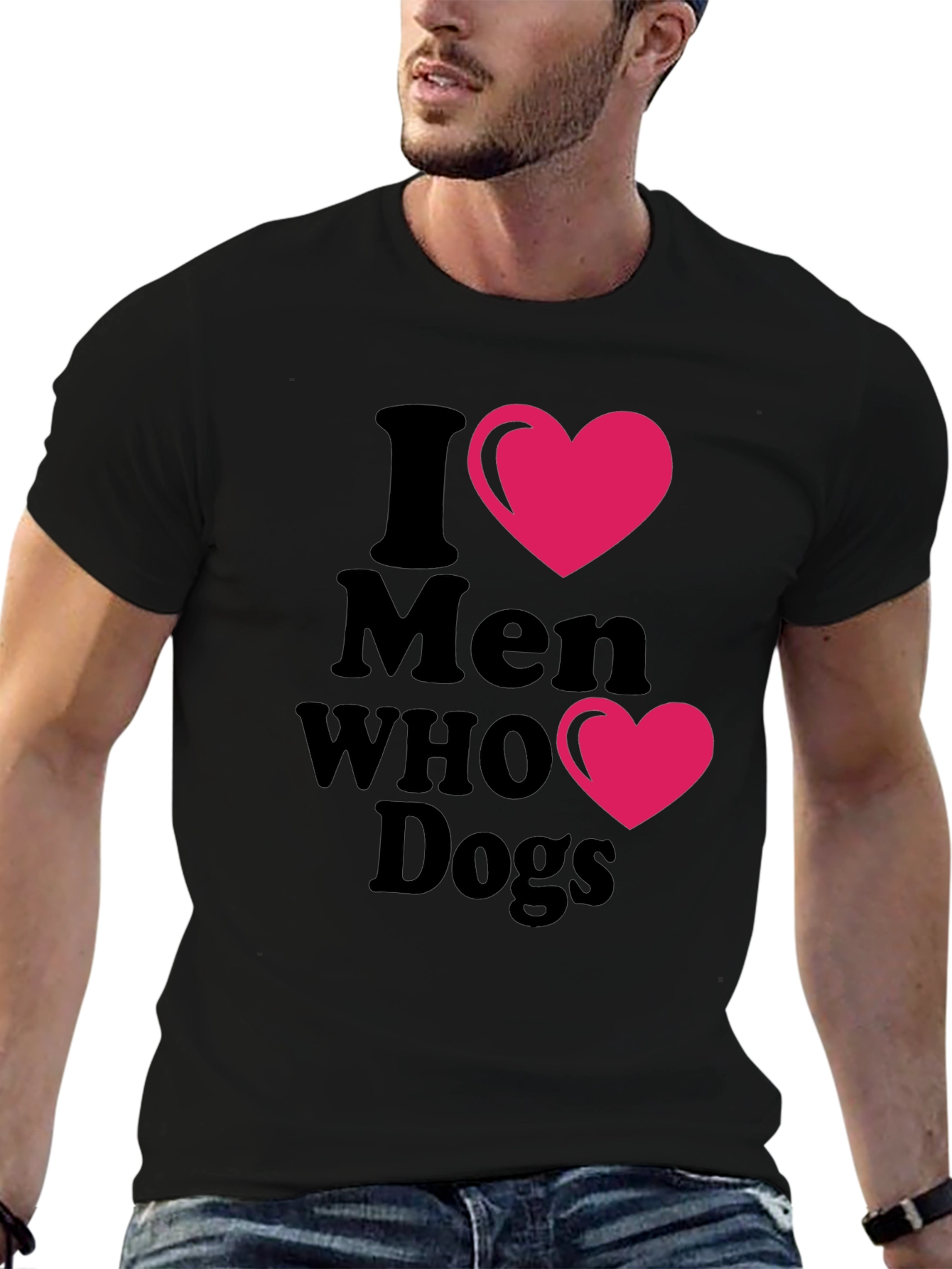 I Heart Men Who Love Dogs T-Shirt