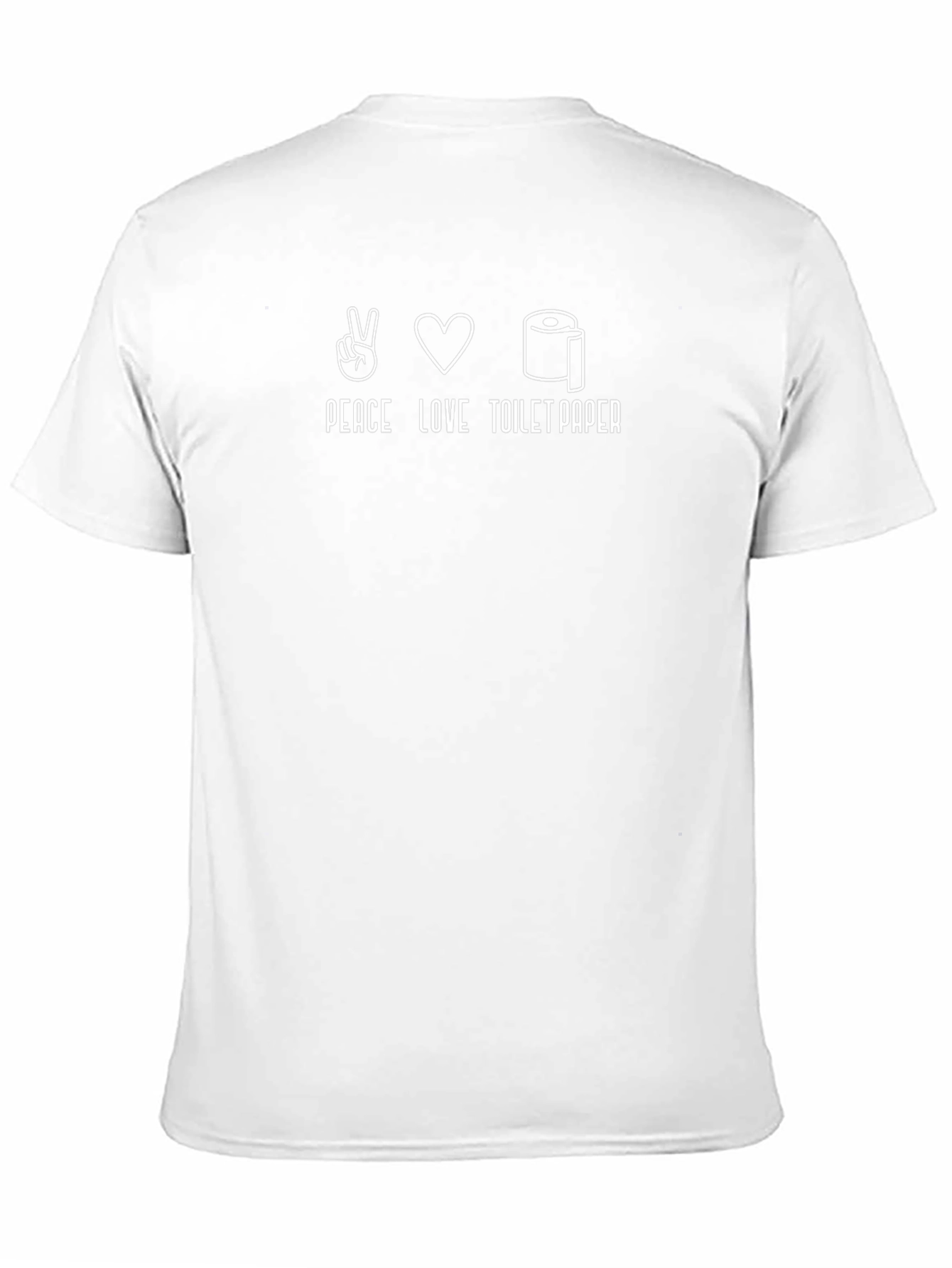 Peace Love Toilet Paper T-Shirt - Funny Novelty Tee