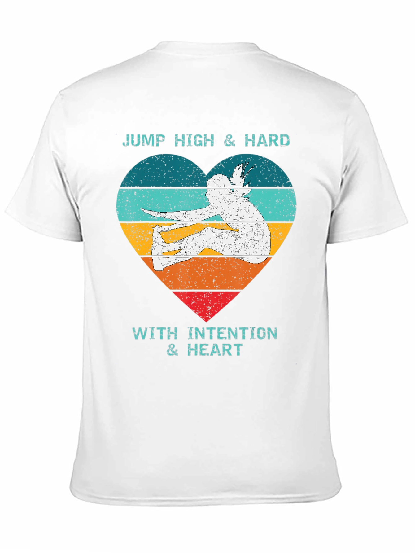 Jump High Heart Graphic Tee - Black