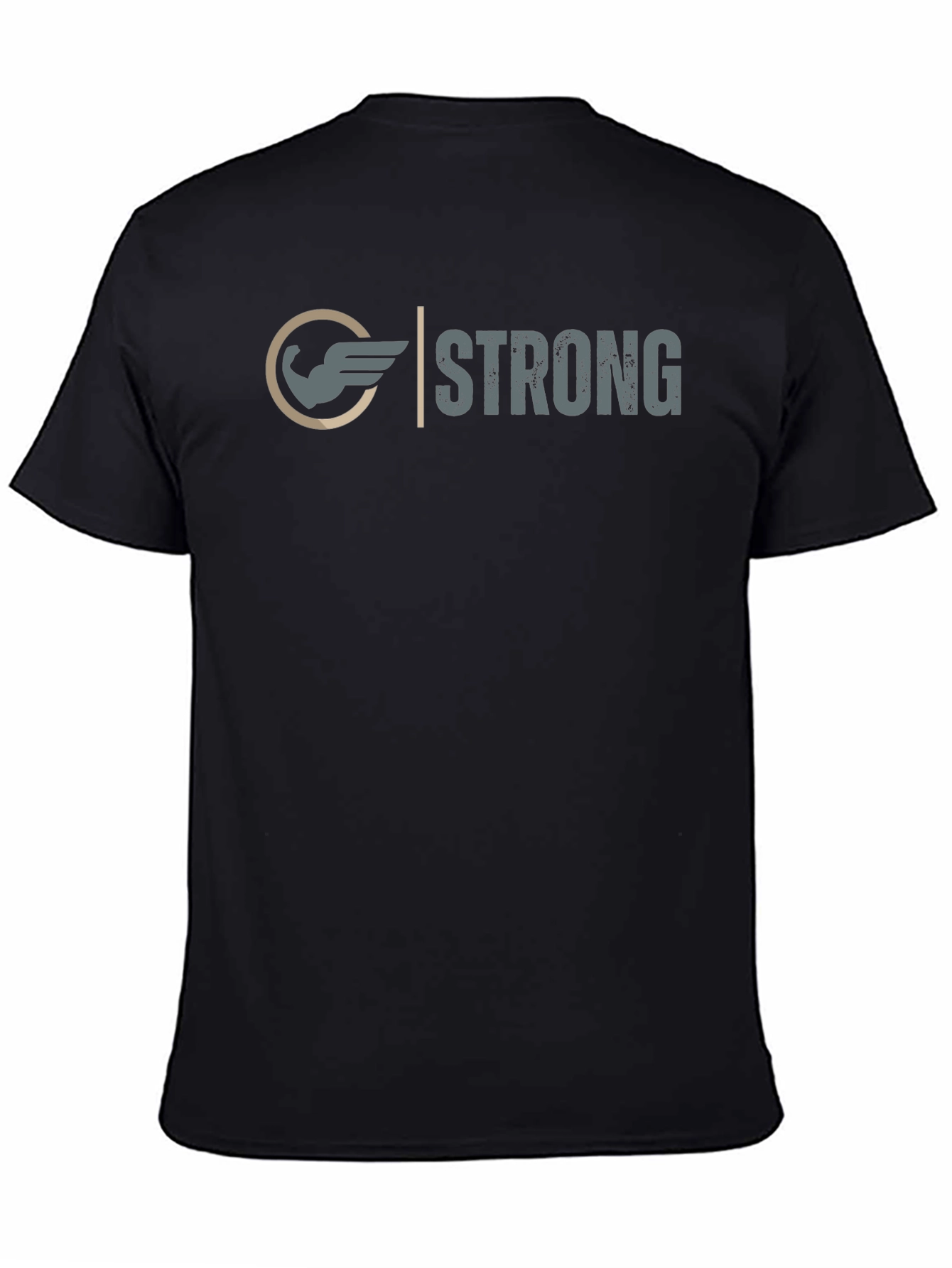 Strong Graphic Tee - Winged Arm Design