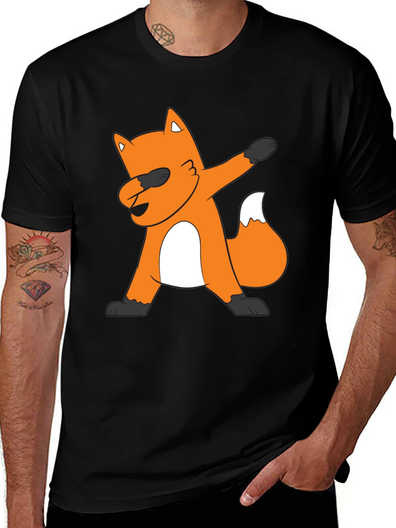 Dabbing Fox Graphic Tee - Cool & Trendy