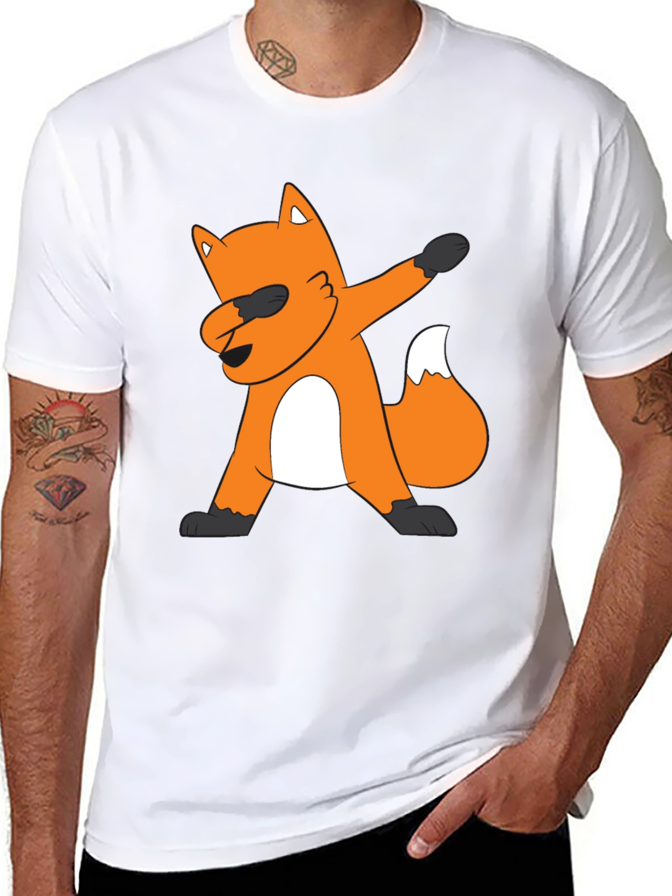 Dabbing Fox Graphic Tee - Cool & Trendy