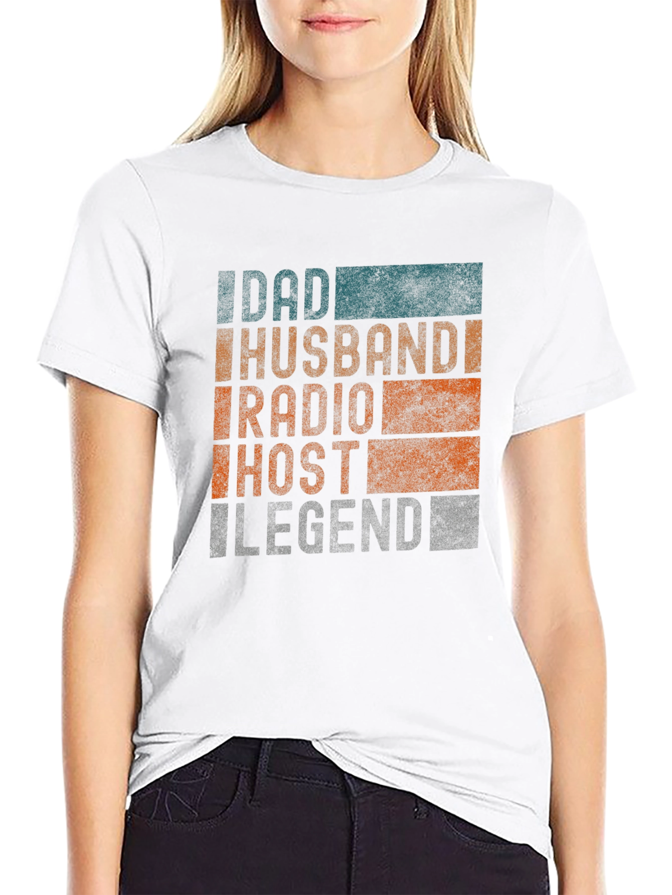 Dad Husband Radio Host Legend Graphic T-Shirt