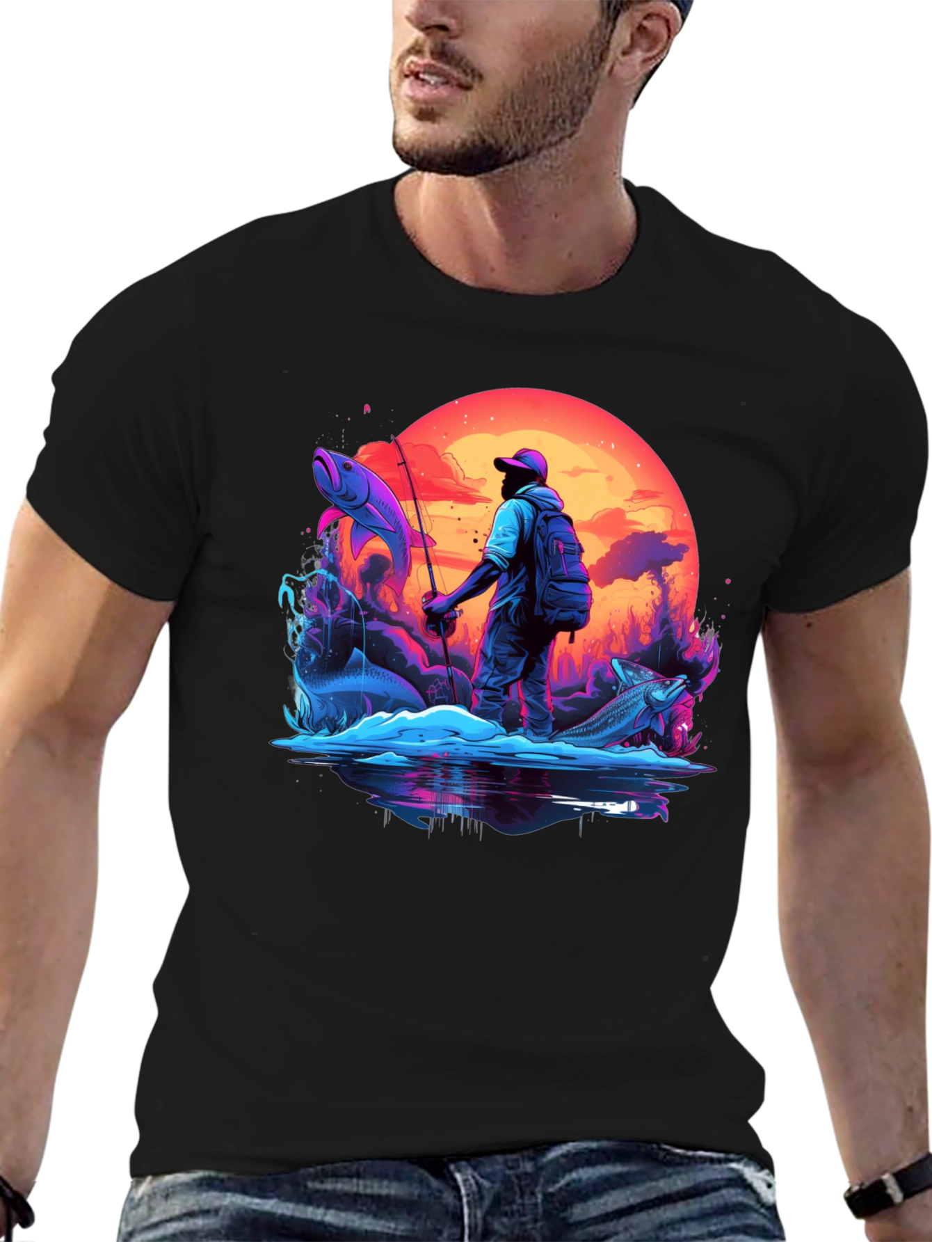 Fishing Graphic T-Shirt - Outdoor Adventure Tee
