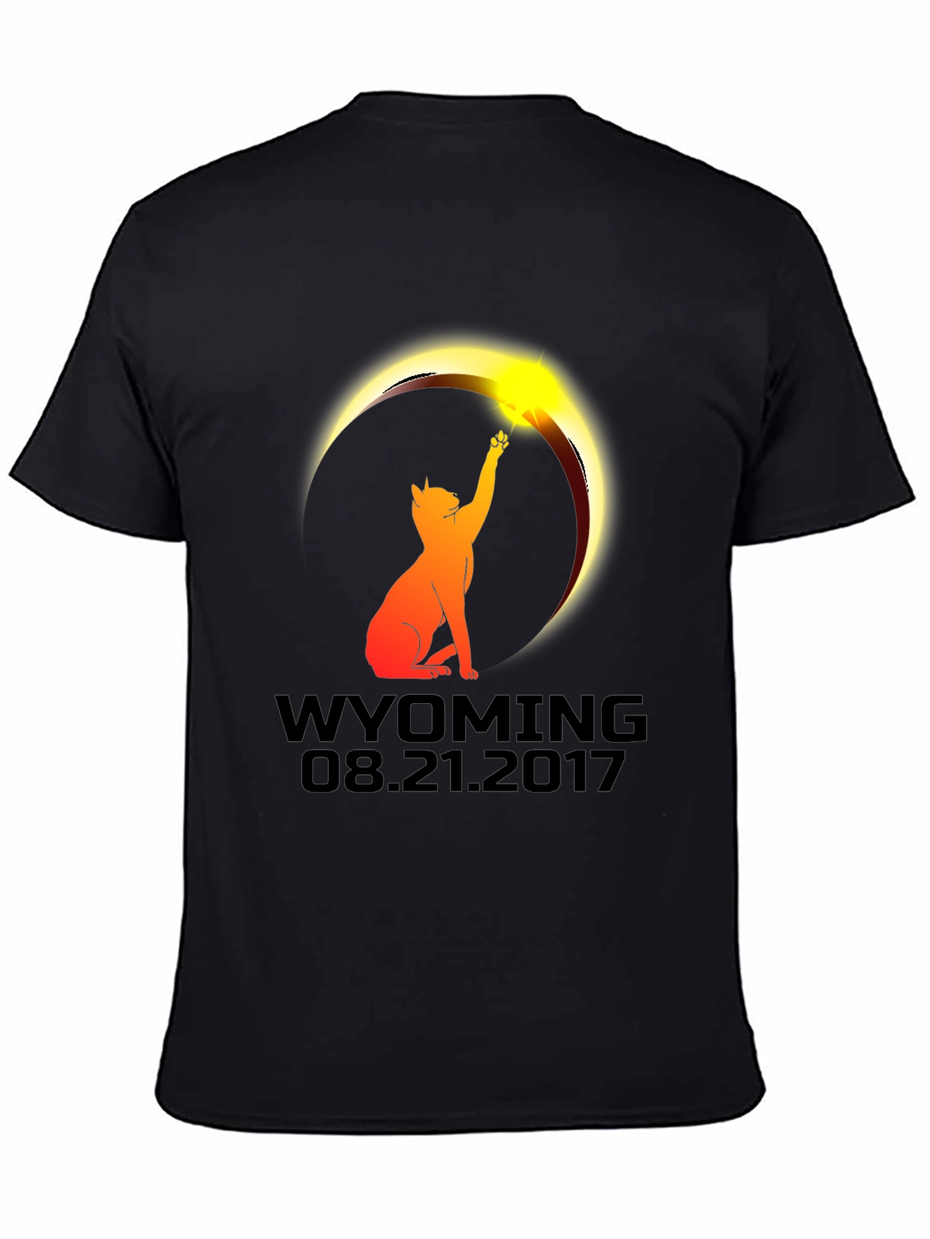 Wyoming Eclipse Cat T-Shirt - August 21 2017