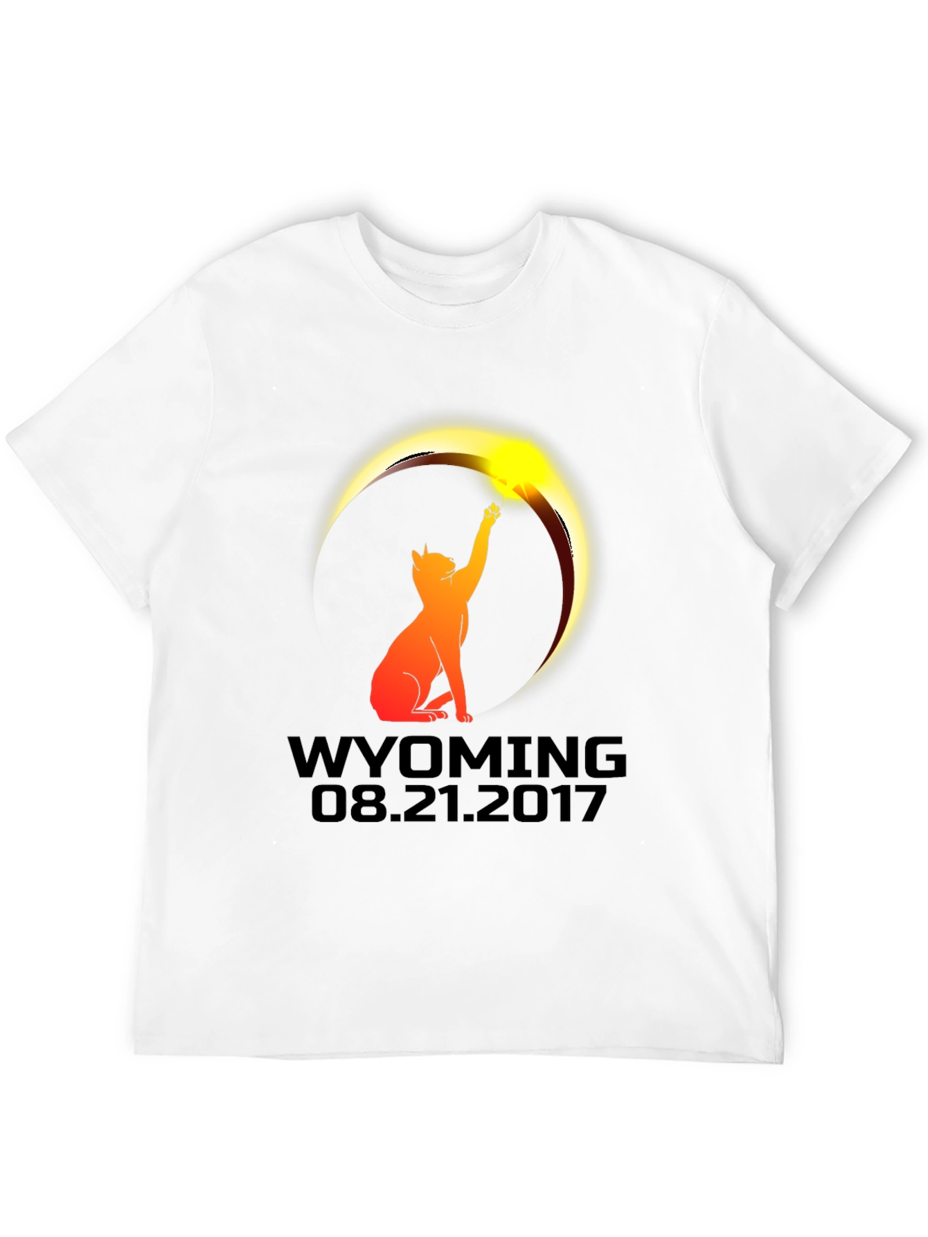 Wyoming Eclipse Cat T-Shirt - August 21 2017